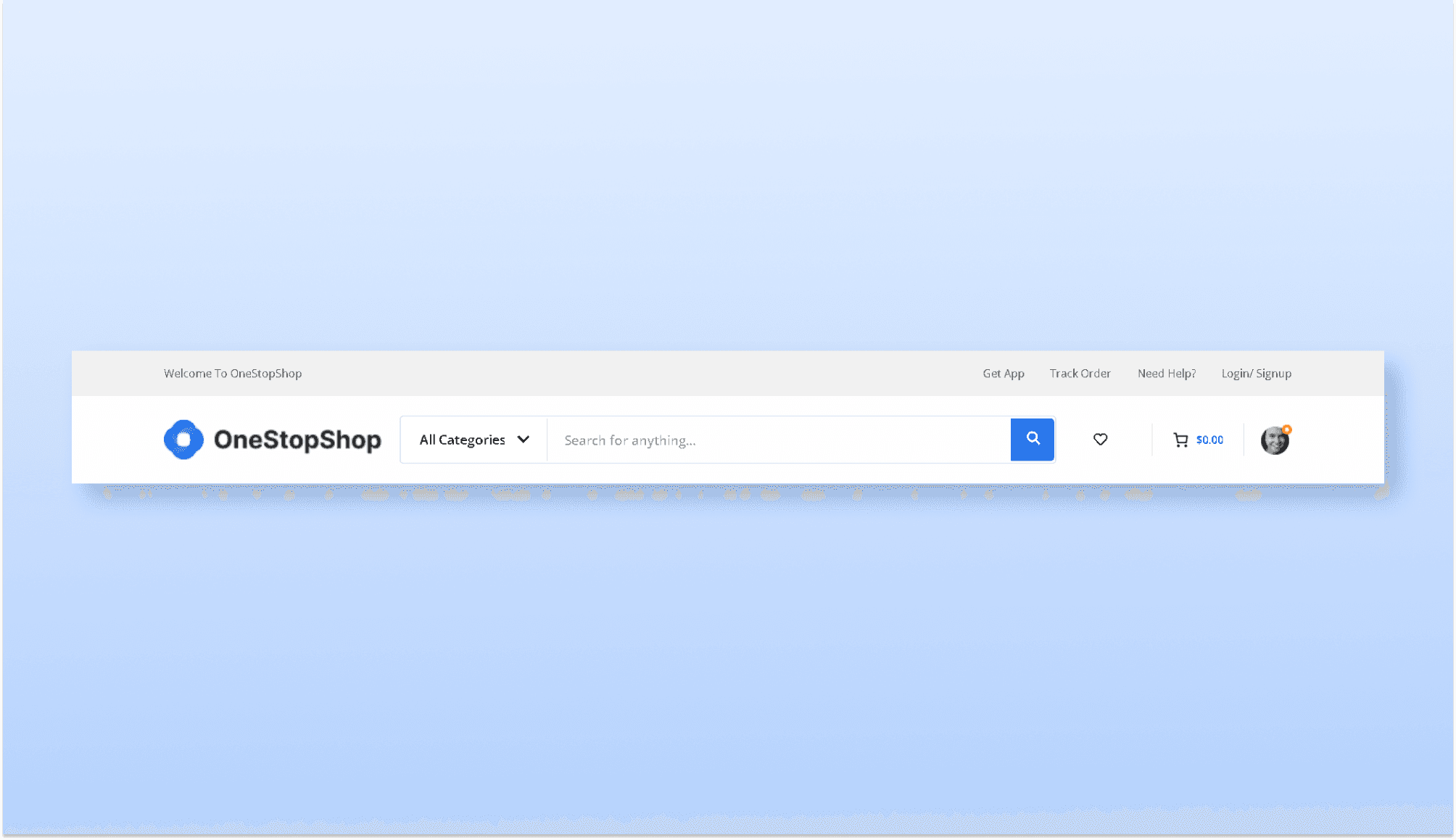 OneStopShop Header Section For Gutenberg Banner