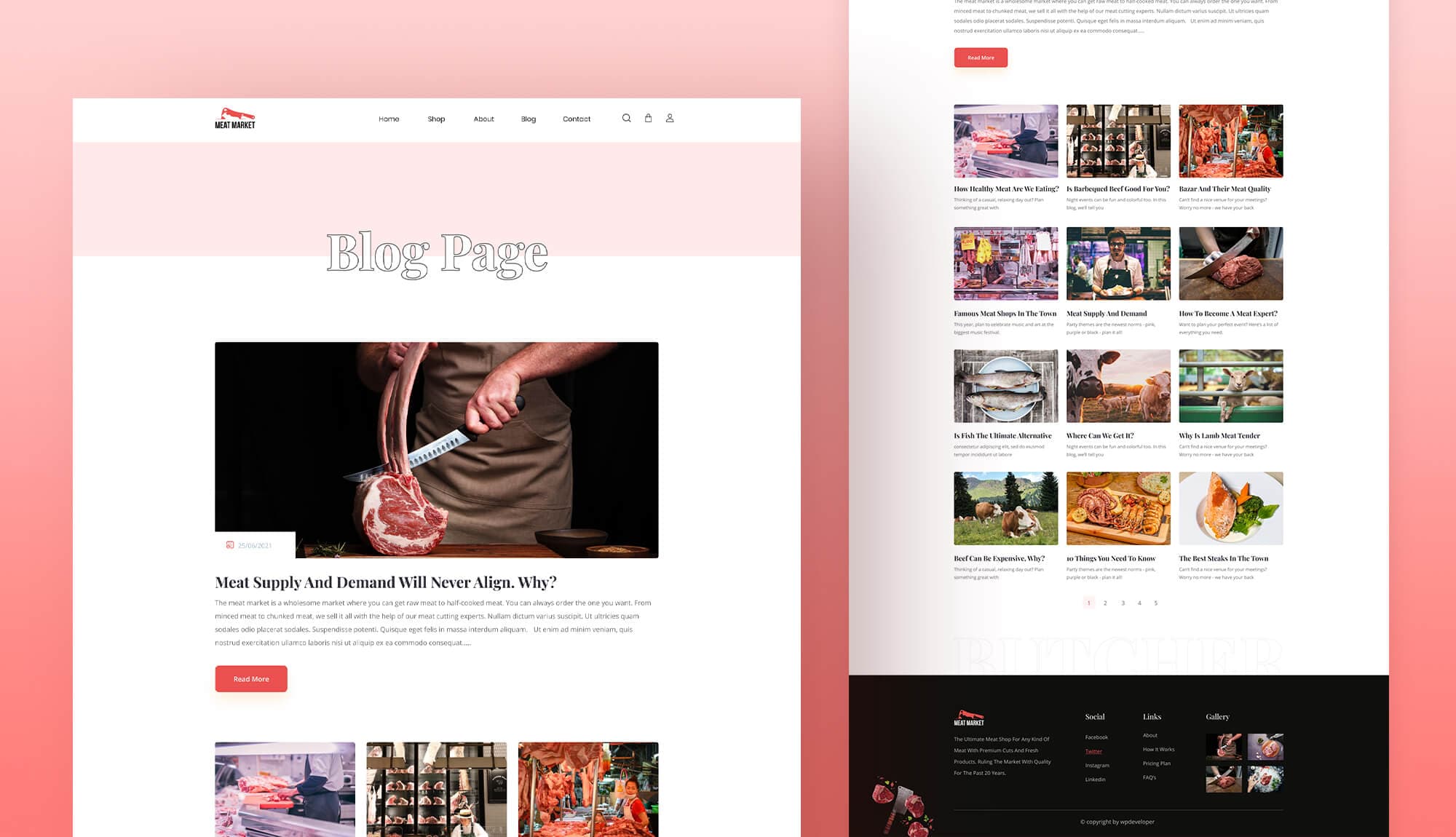Meat Market Blog Page Banner