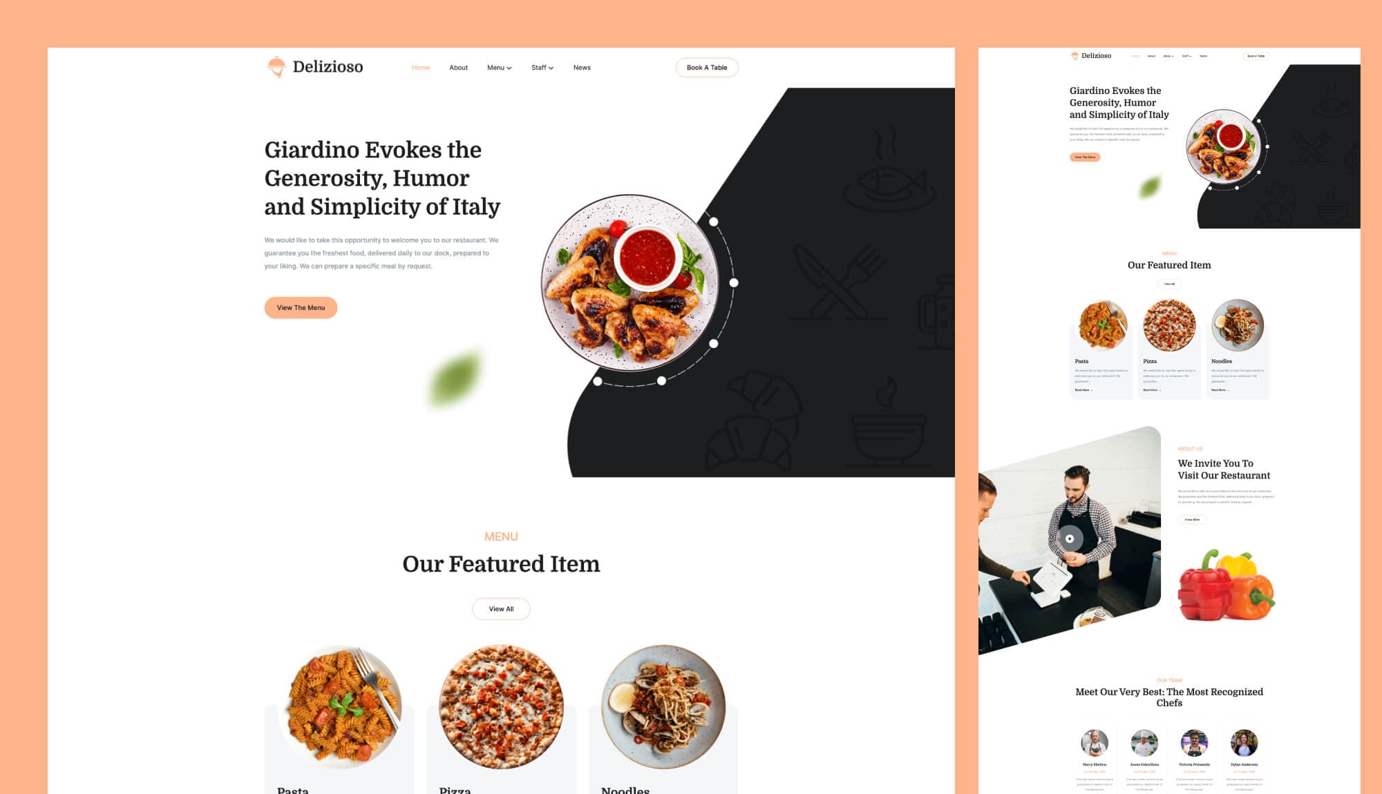 Delizioso Home Page For Gutenberg Banner