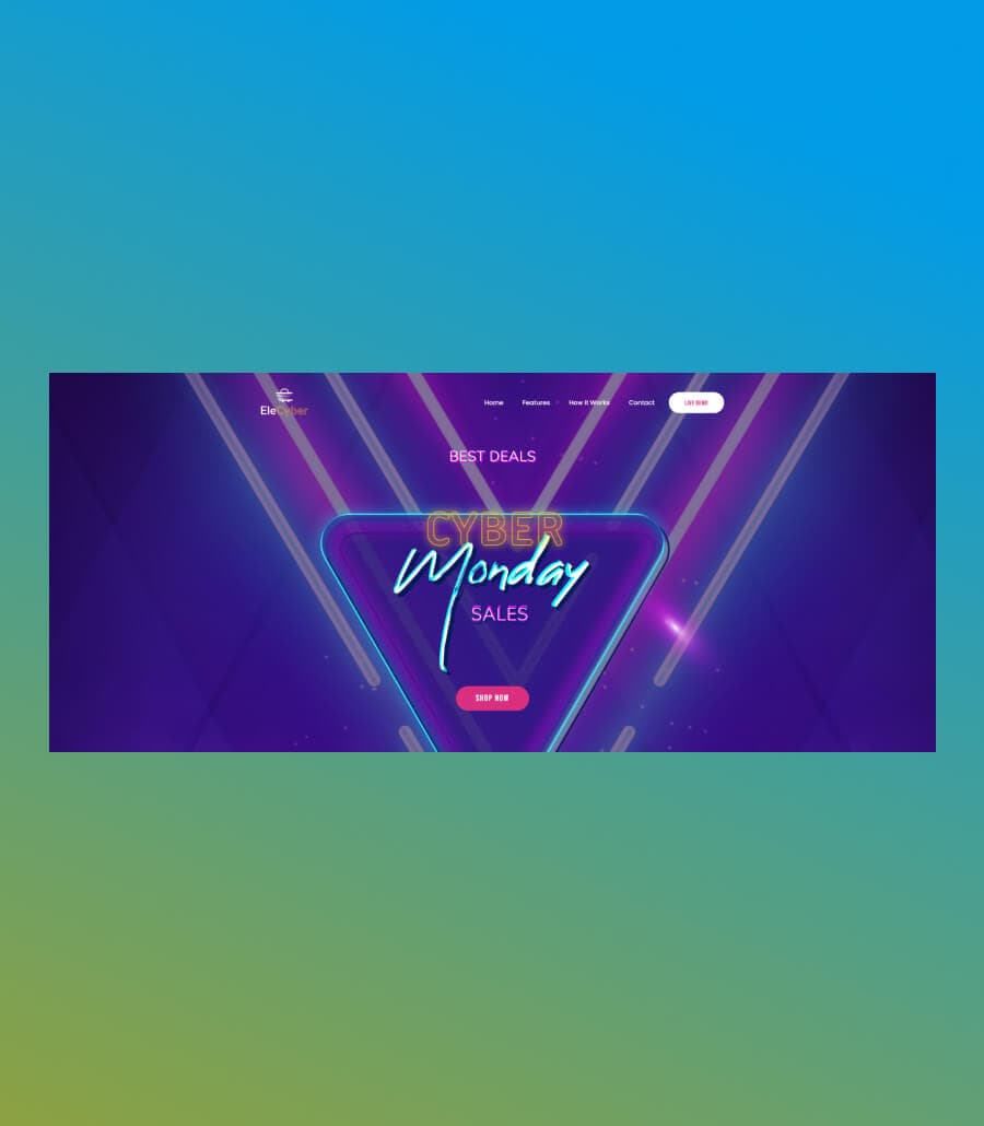 EleCyber Hero Section For Gutenberg thumbnail