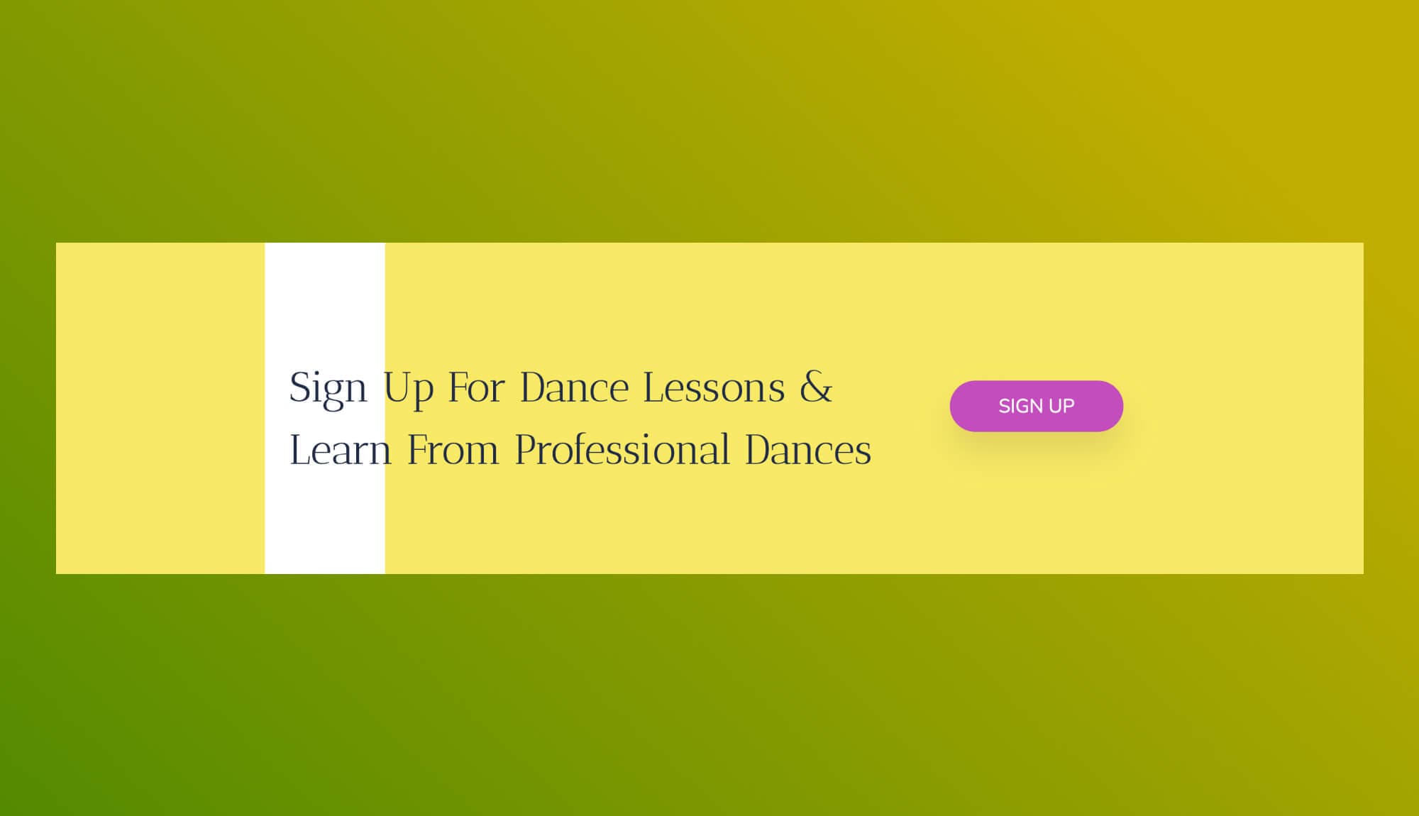 Shake A Leg Call to Action Section For Gutenberg Banner