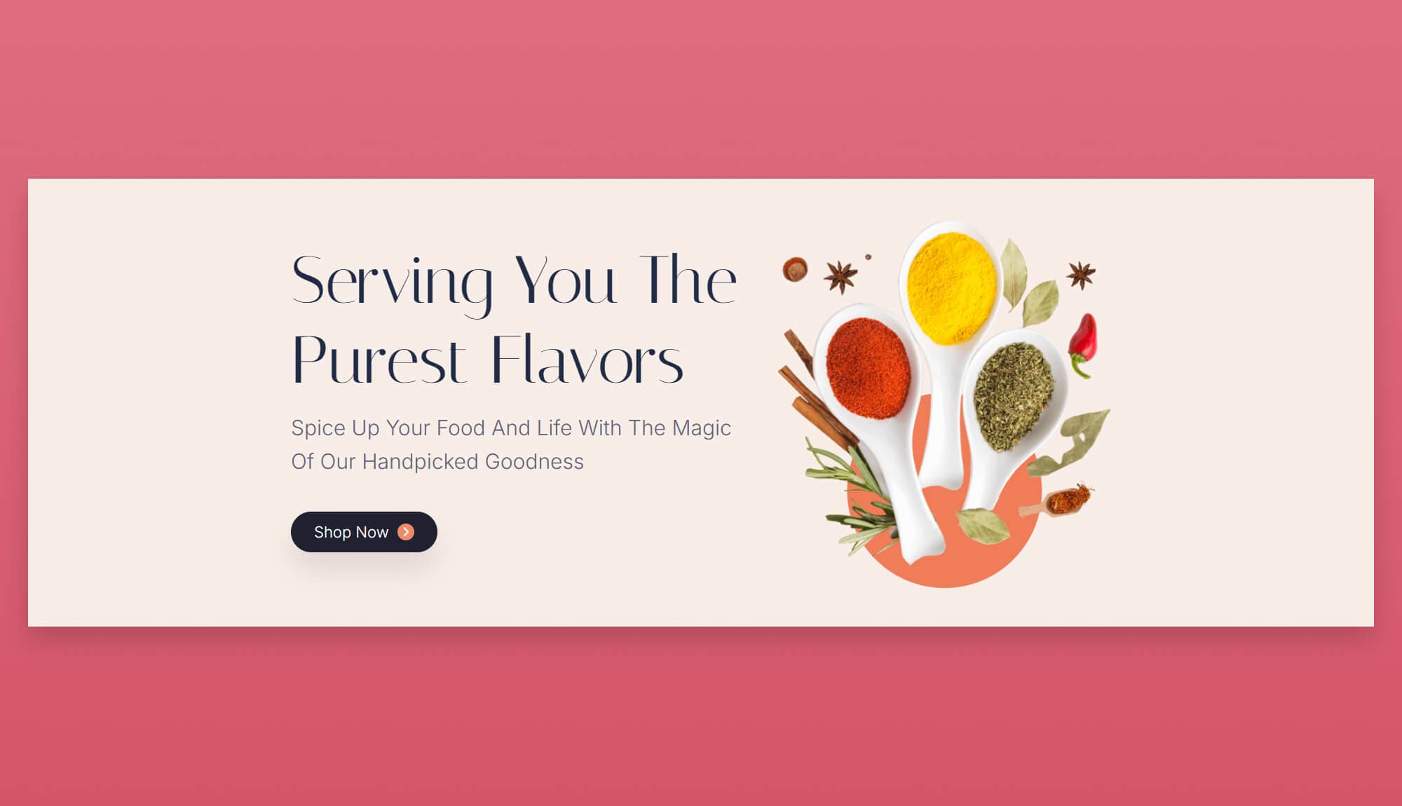Herbs N Spice Hero Section for Gutenberg By Templately