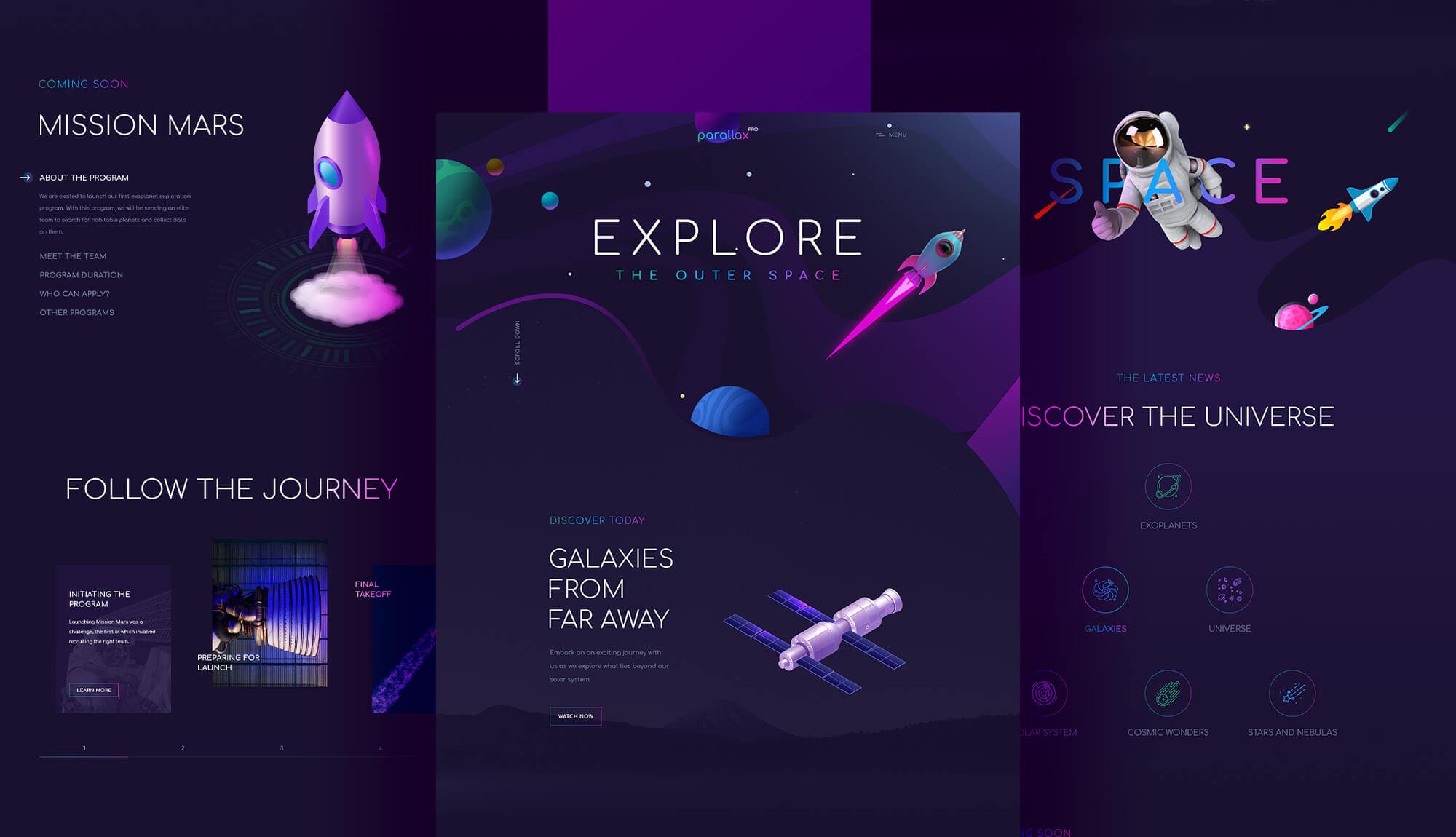 Parallax Pro Banner Section Banner