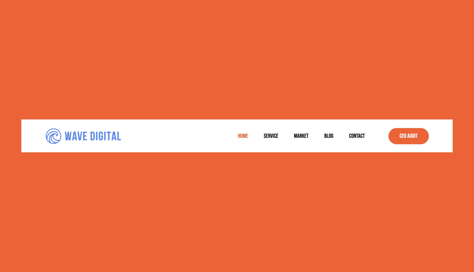 Wave Digital Header Section For Gutenberg Banner