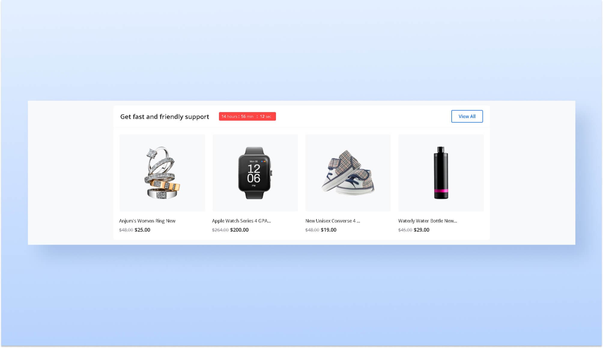 OneStopShop Product Grid Section Banner