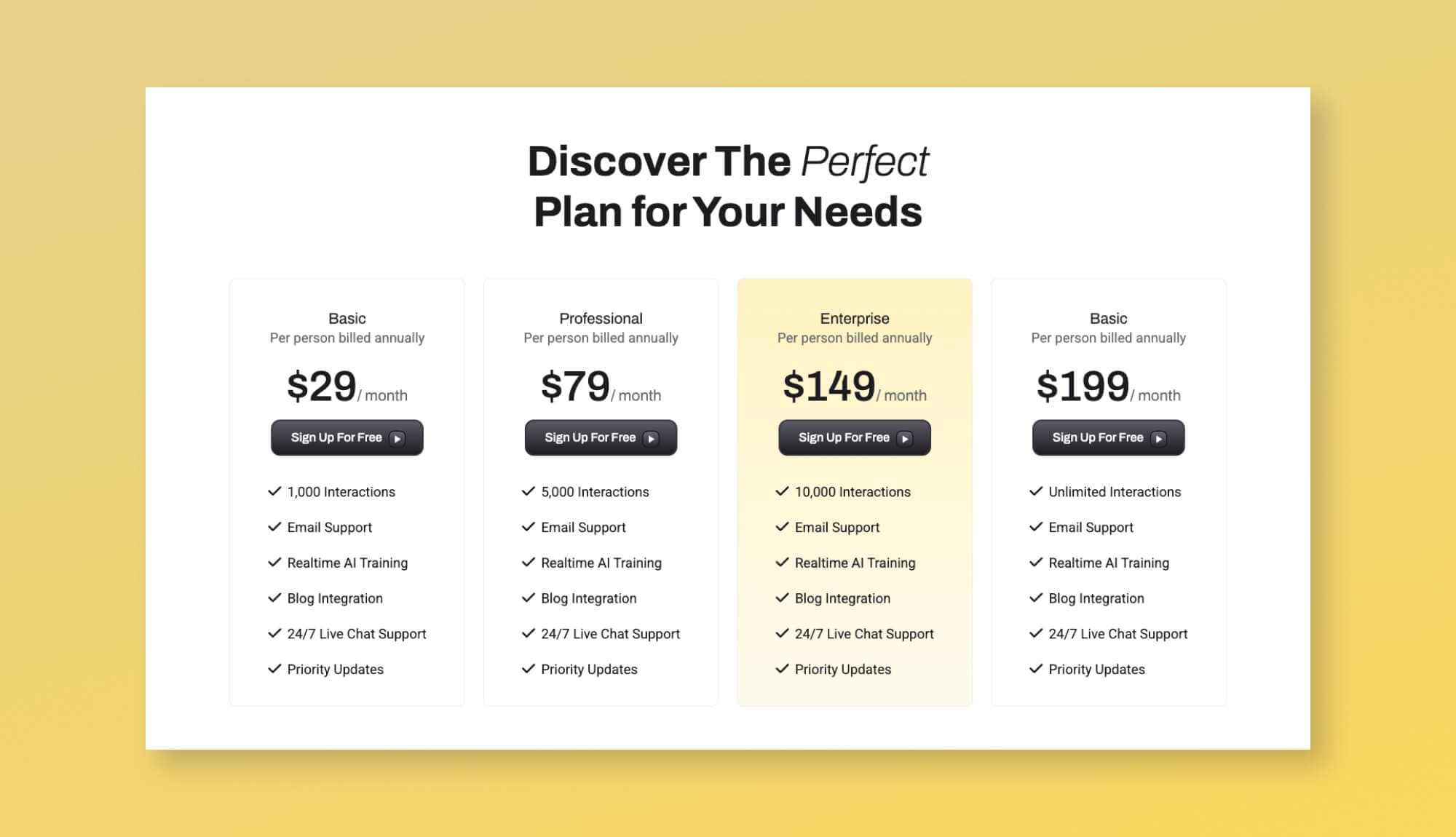Chataibot Pricing Section Gutenberg By Templately