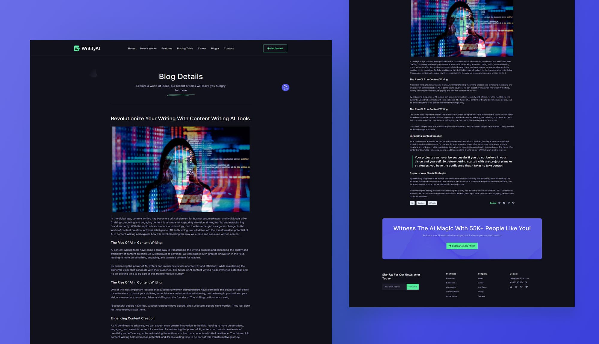 WritifyAi Blog Details Page Banner