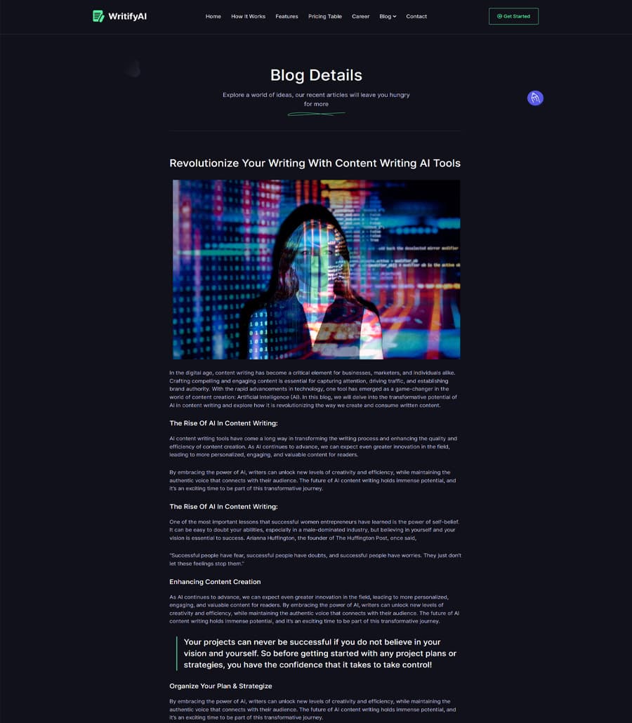 WritifyAi Blog Details Page thumbnail