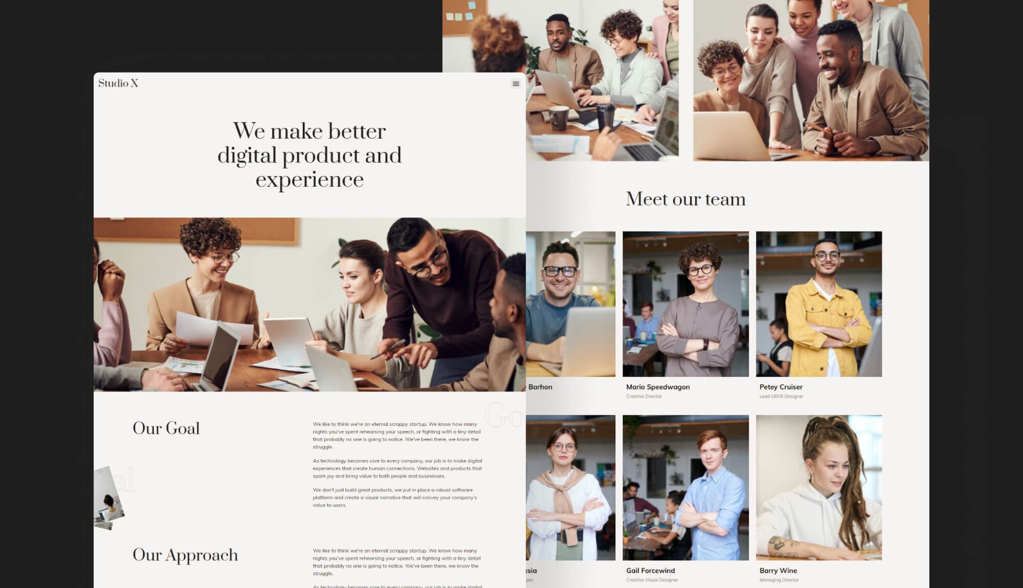 StudioX About Page Banner