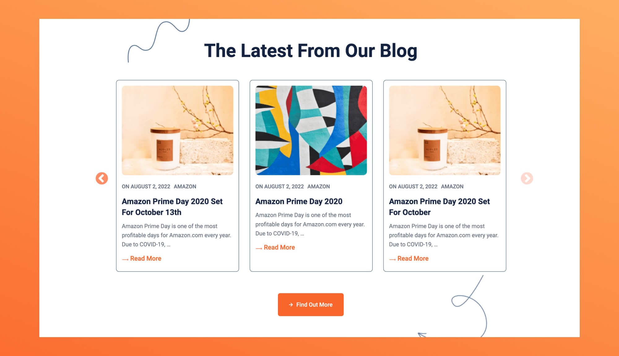 InfinityGrowth Post Carousel Section For Gutenberg Banner