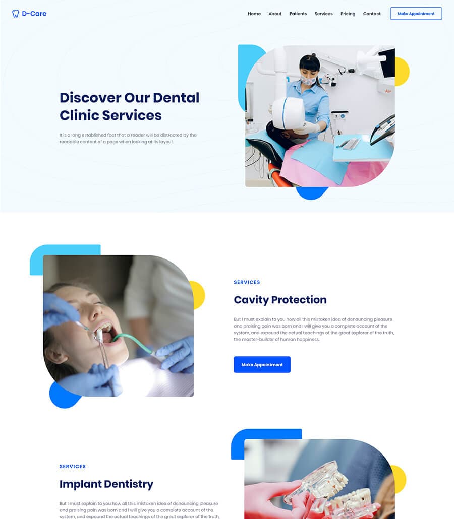 D-Care Service Page thumbnail