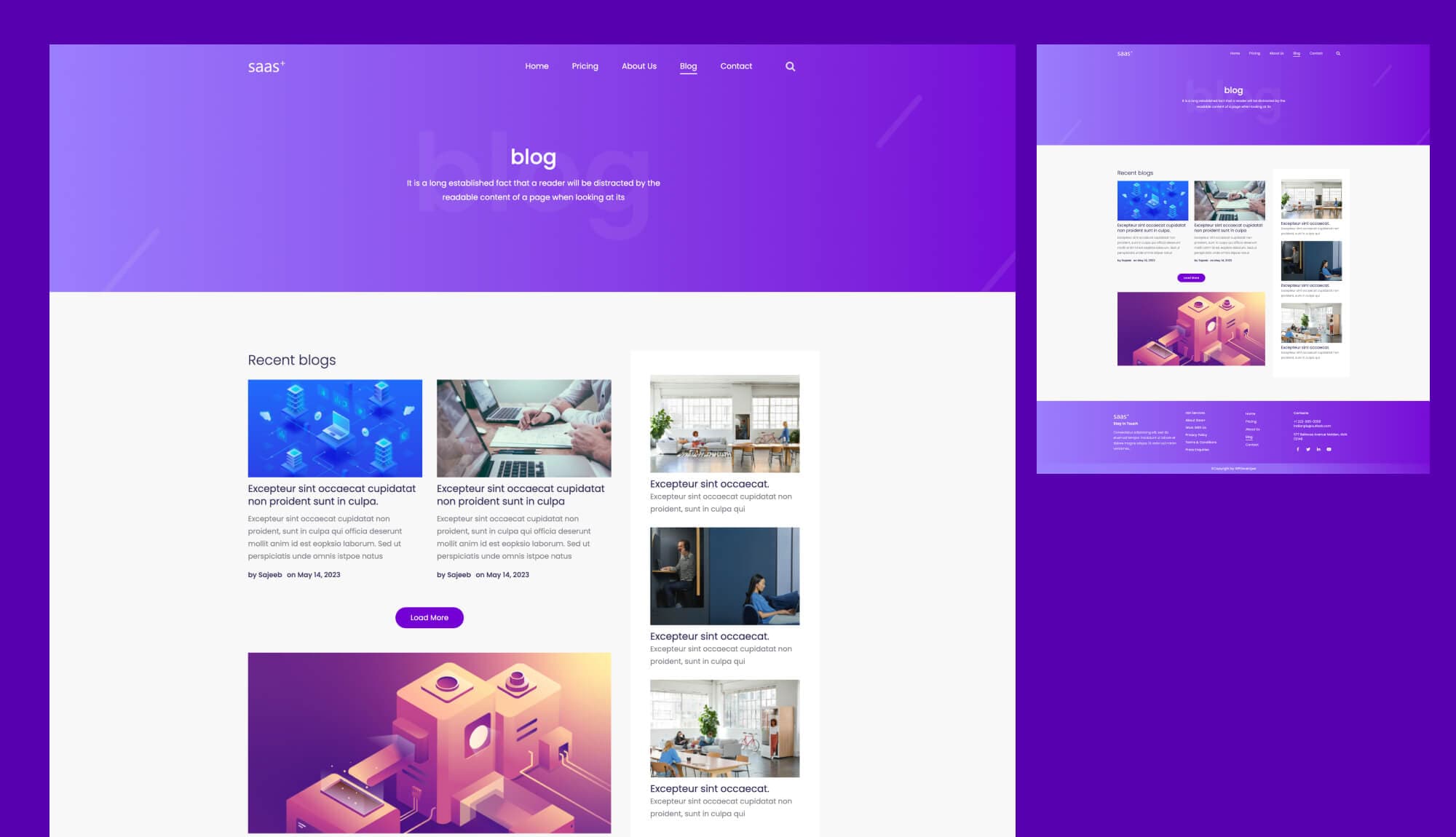 SaaS Starter Blog Page For Gutenberg Banner