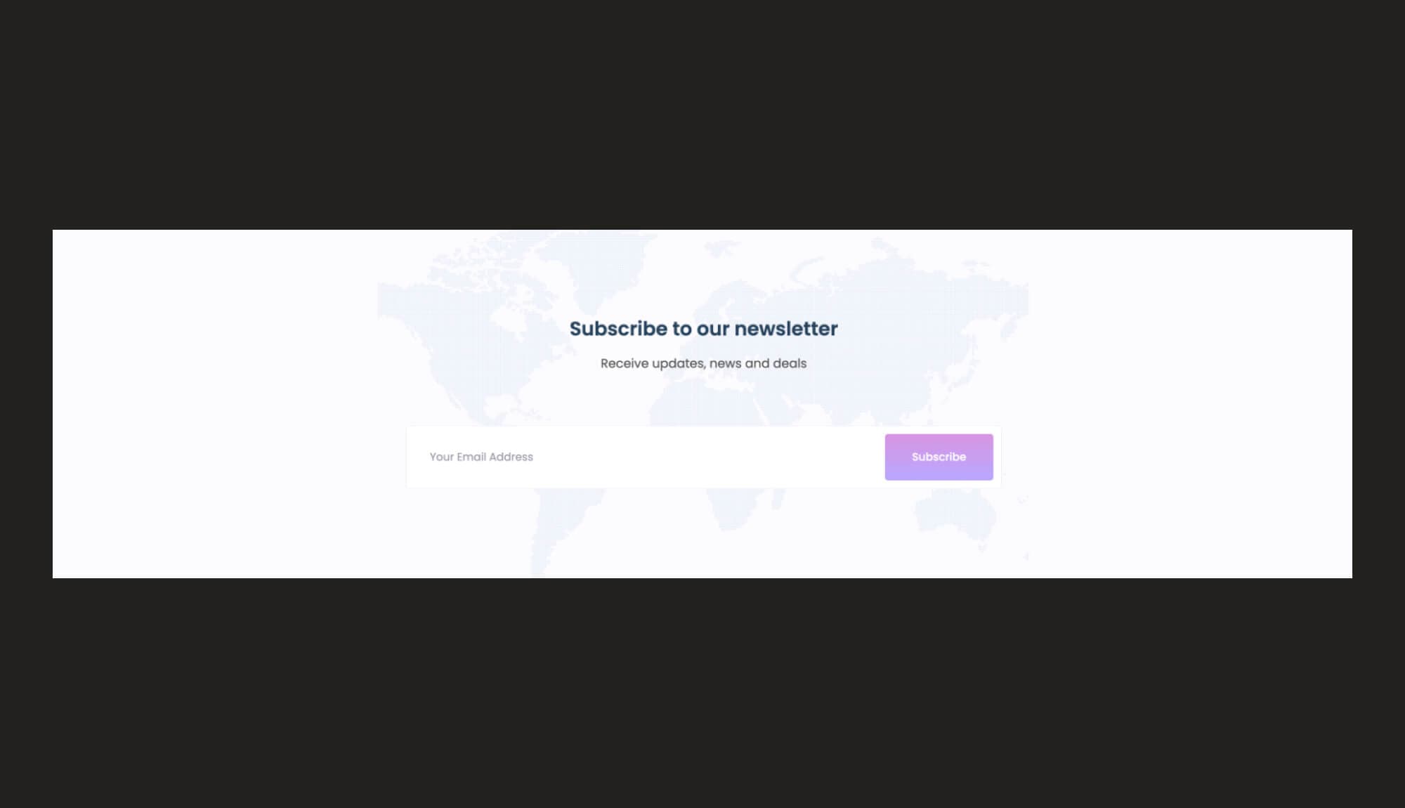 DLab Subscription Section For Gutenberg Banner