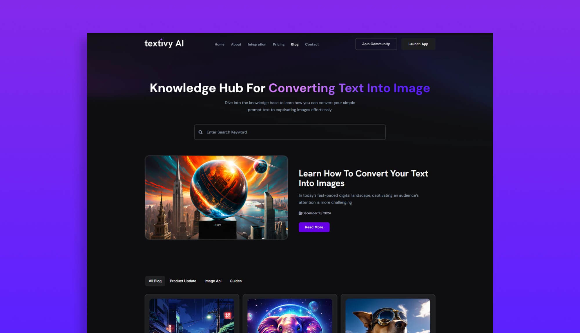 Textivy AI Featured Blog Section Banner