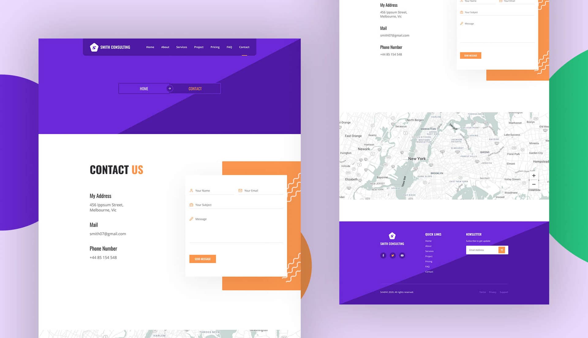 Smith Consulting Contact Page By Templately
