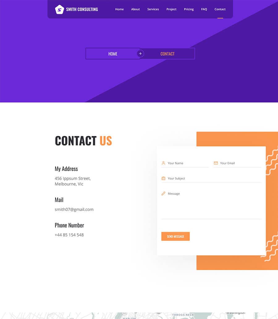 Smith Consulting Contact Page thumbnail