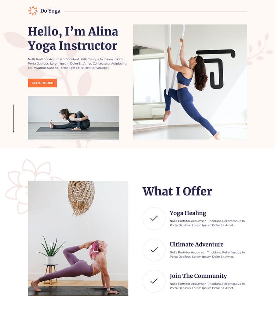 Do Yoga Landing Page thumbnail