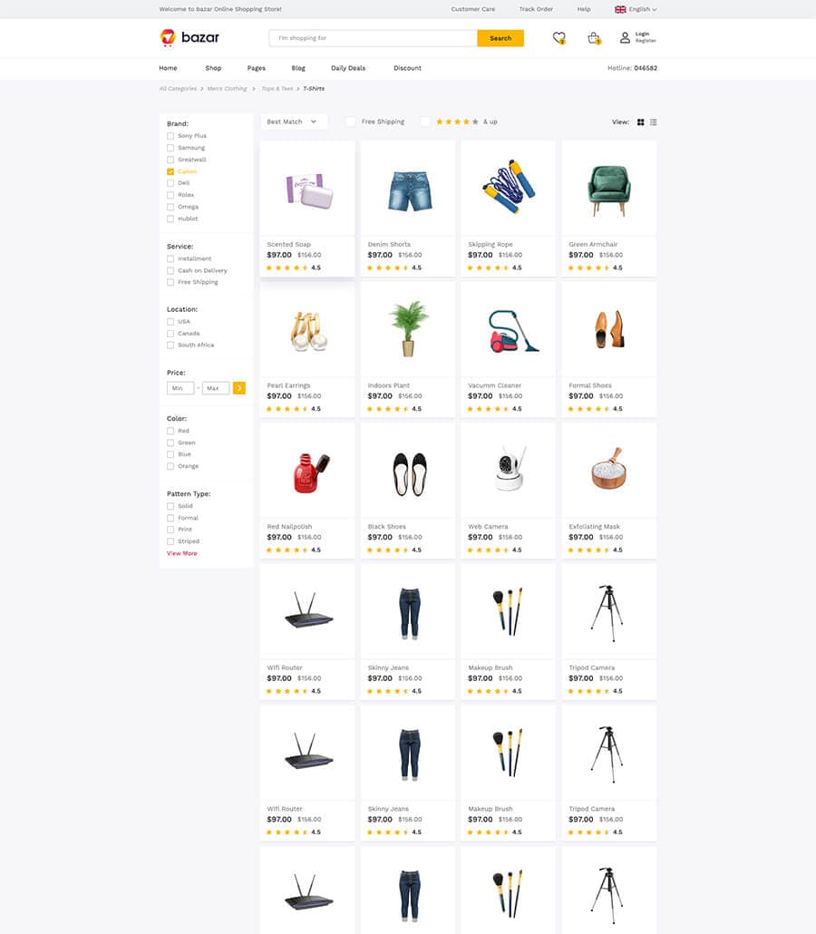 Bazar Product Grid Page thumbnail