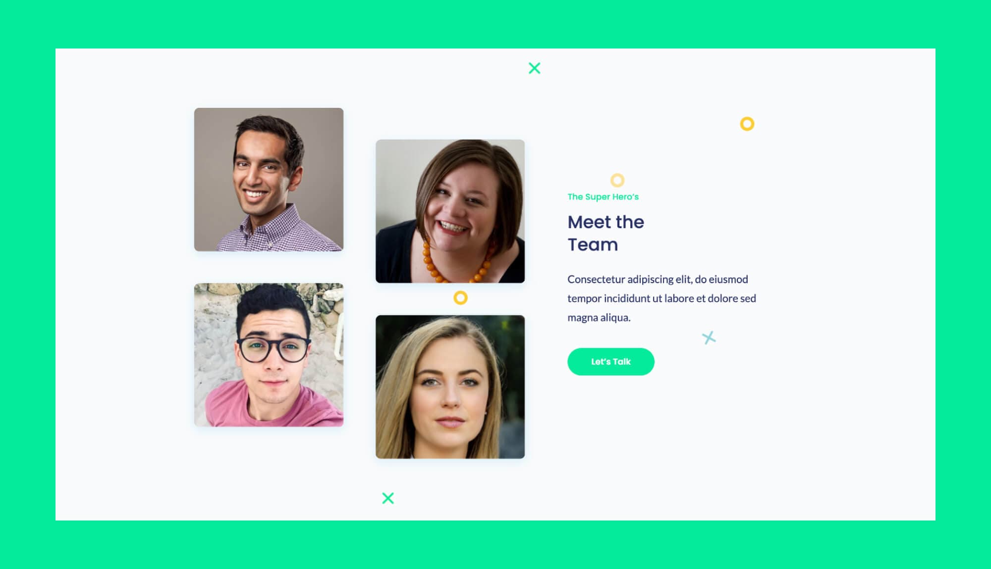 Homely Team Section For Gutenberg Banner