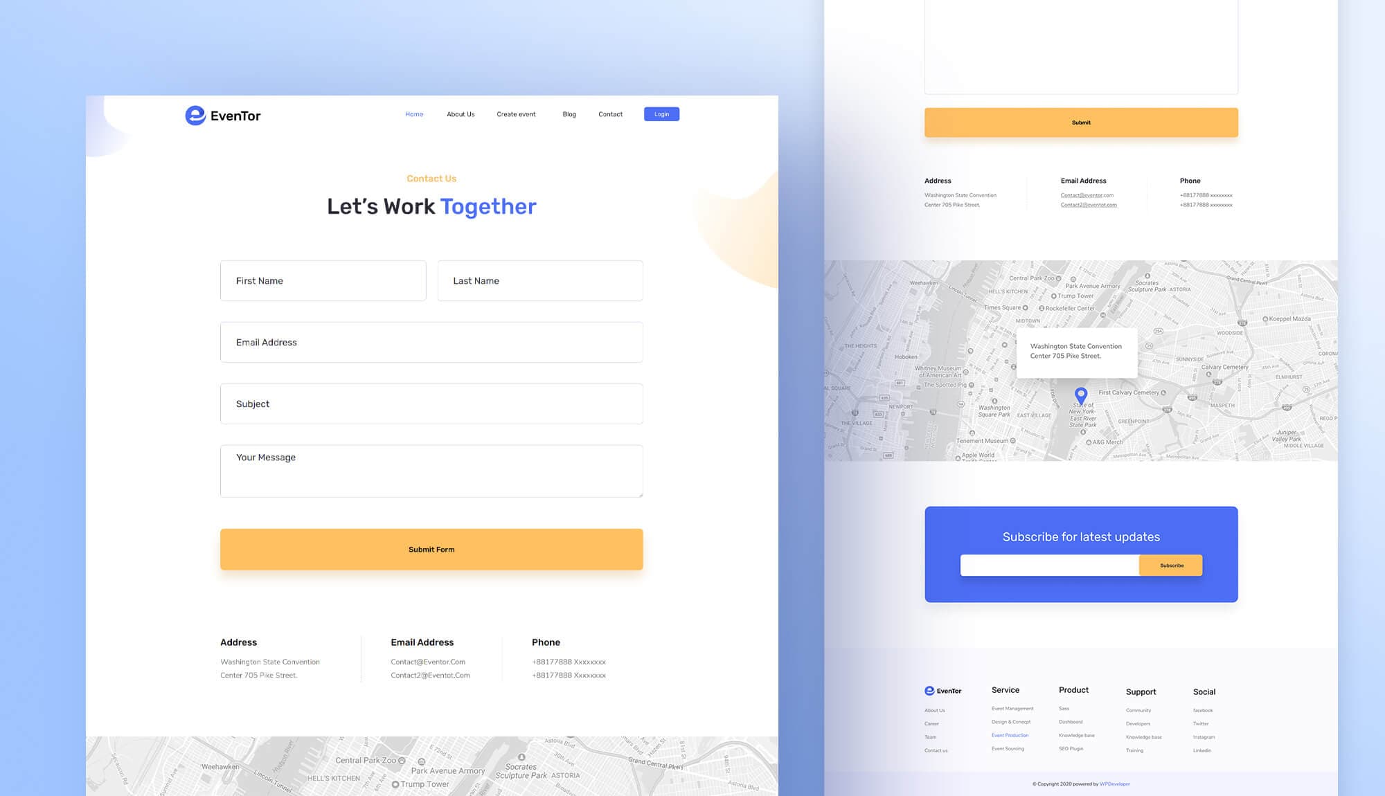 EvenTor Contact Page Banner