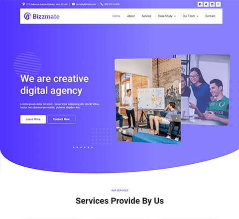 Bizzmate Agency Home Page thumbnail