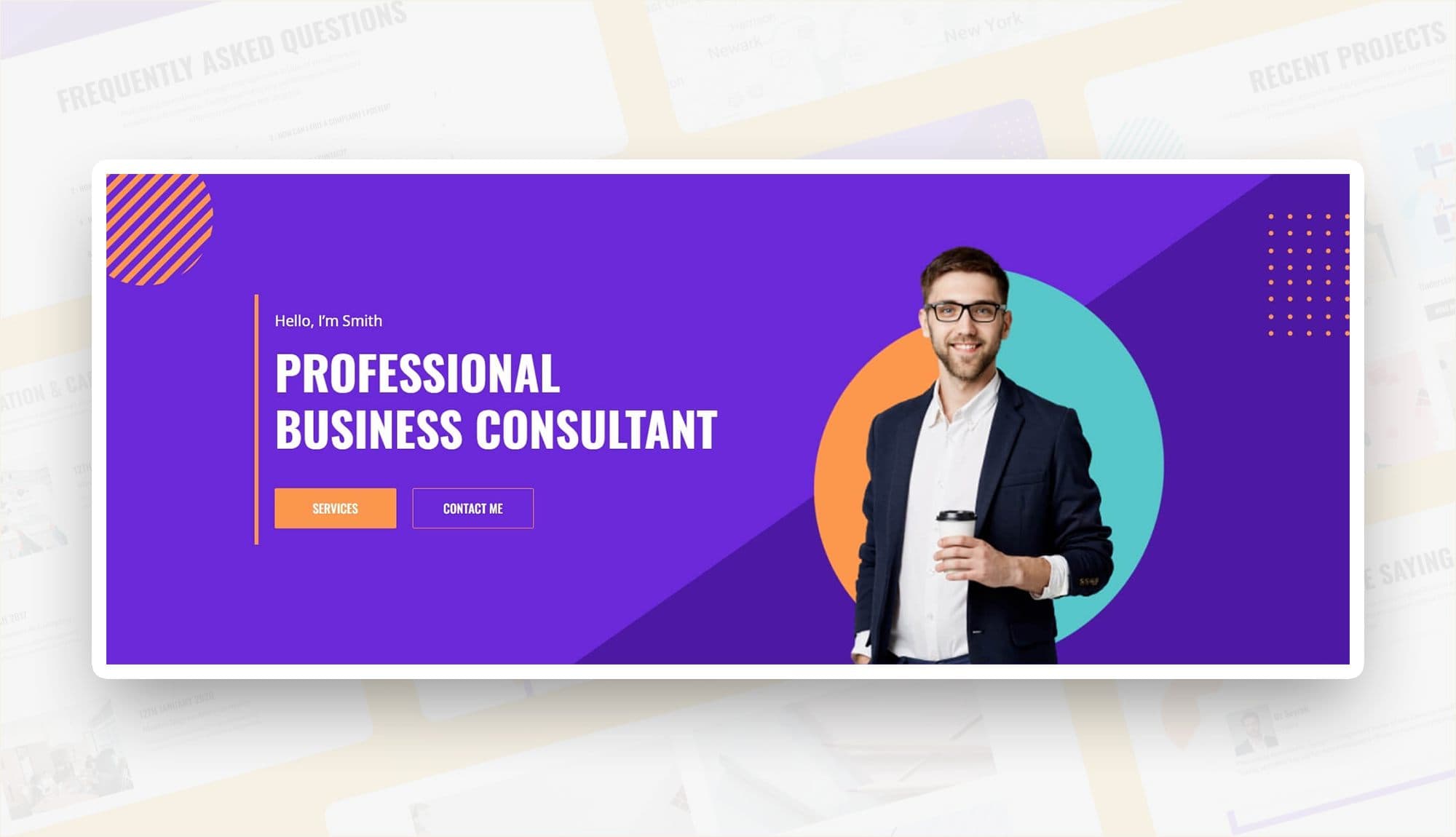 Smith Consulting Hero Section For Gutenberg Banner