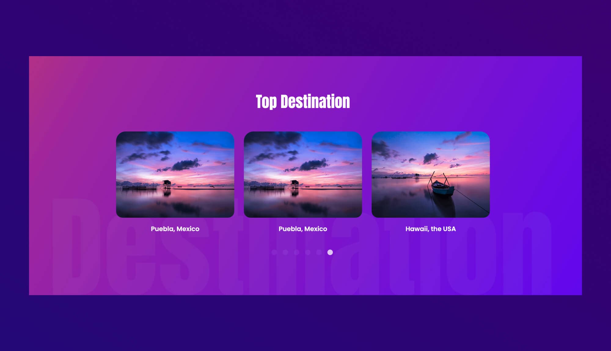 Trivver Top Destination Section For Gutenberg By Templately