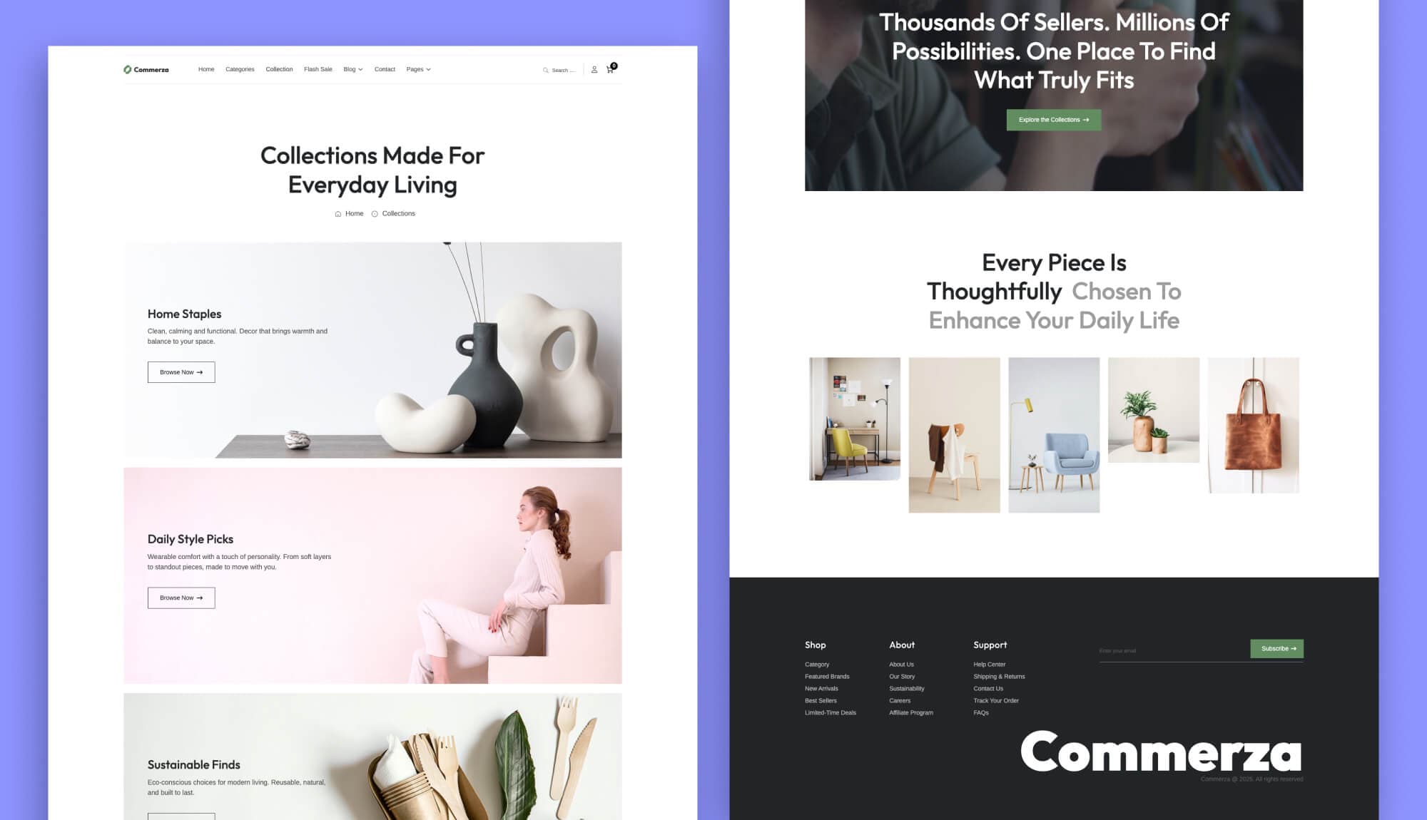 Commerza Collection Page For Gutenberg By Templately