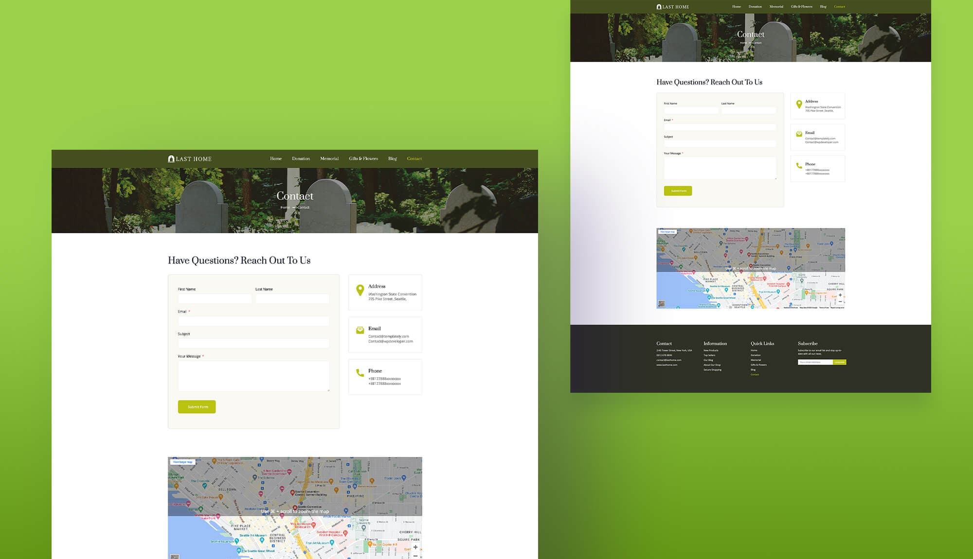 Last Home Contact Us Page For Gutenberg By Templately