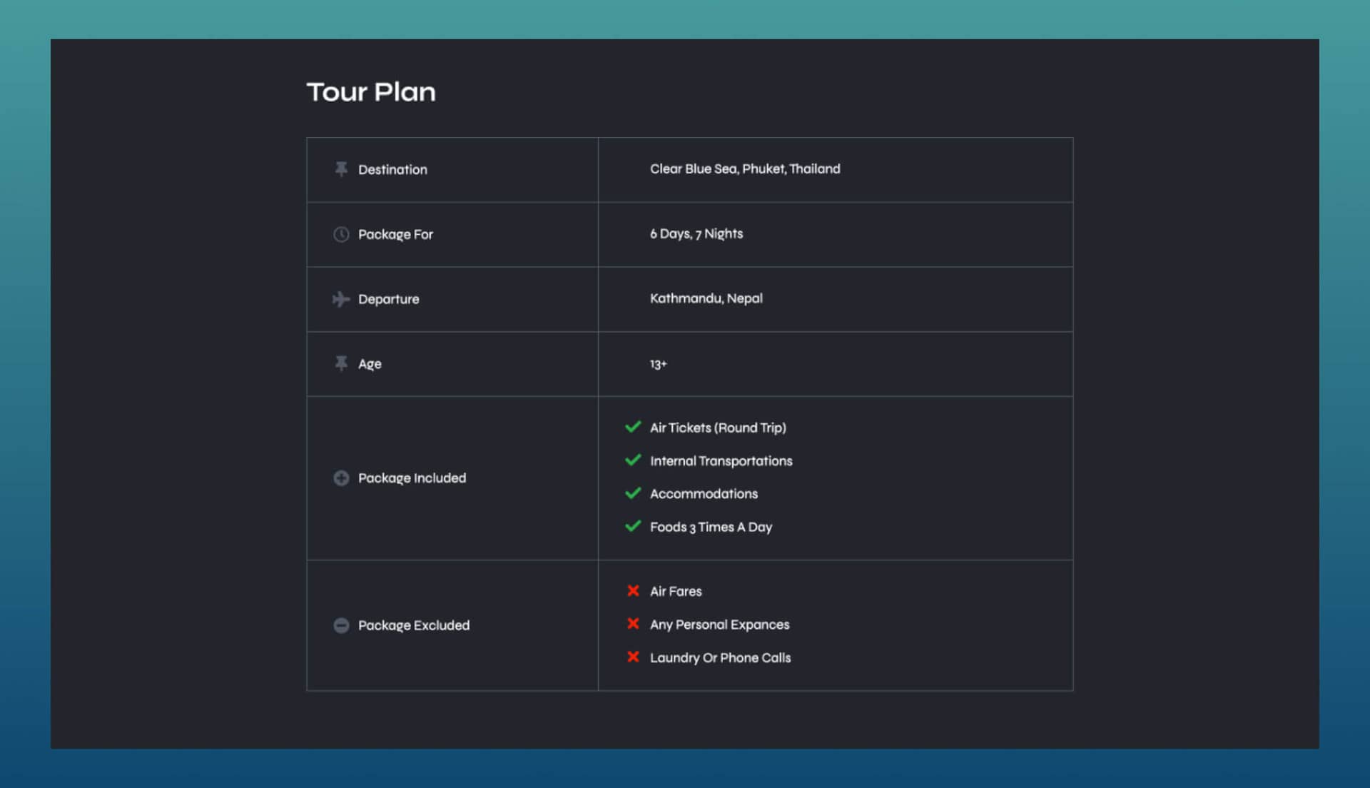 ExploreLy Tour Plans Section For Gutenberg By Templately