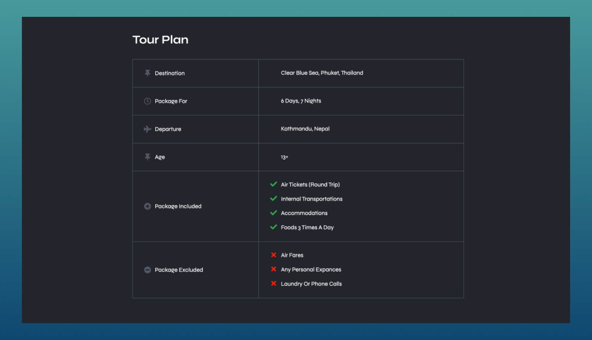 ExploreLy Tour Plans Section For Gutenberg Banner