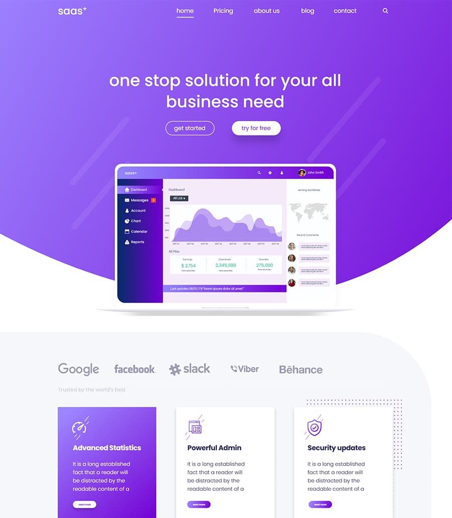 SaaS Starter Homepage thumbnail