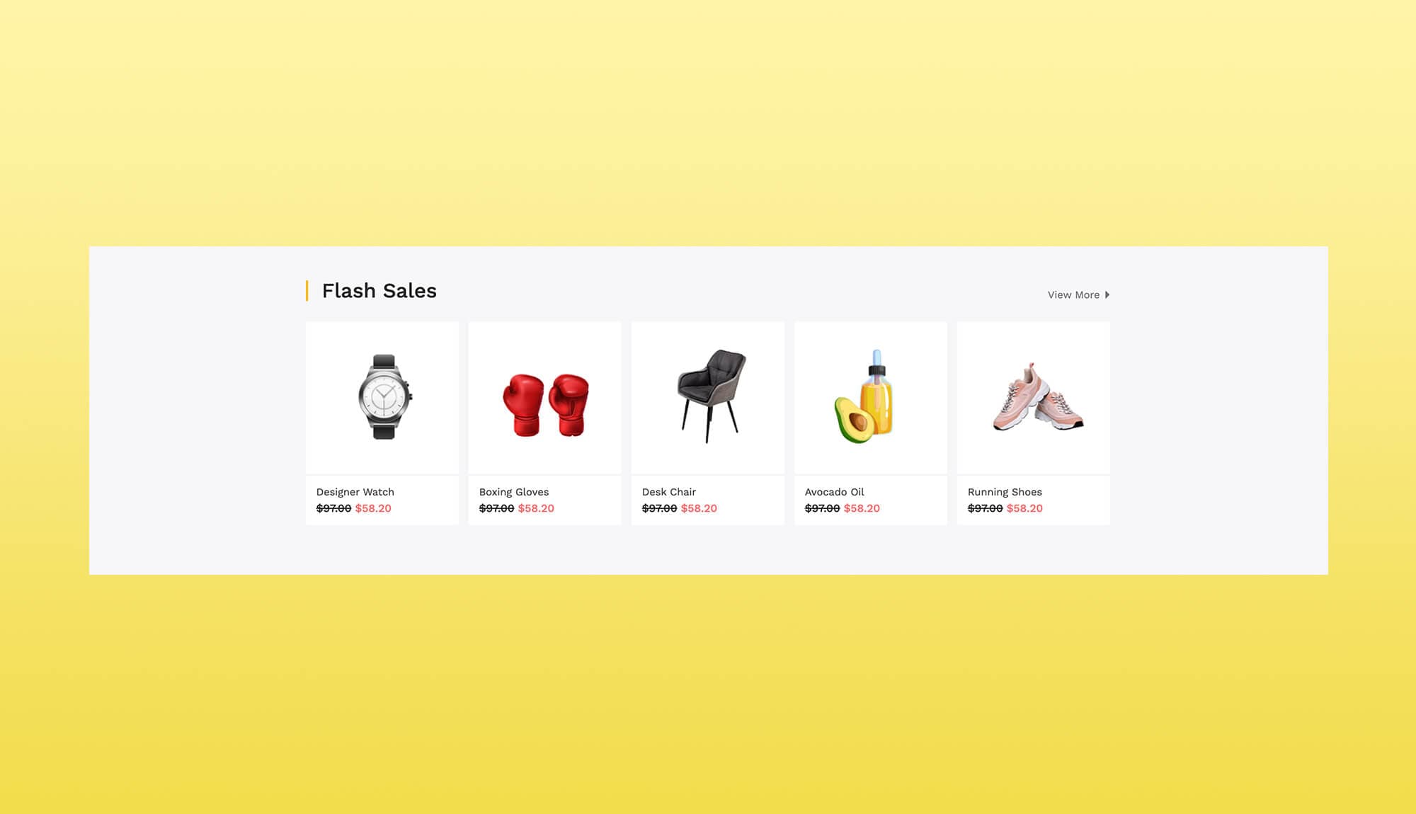 Bazar Flash Sale Section For Gutenberg Banner