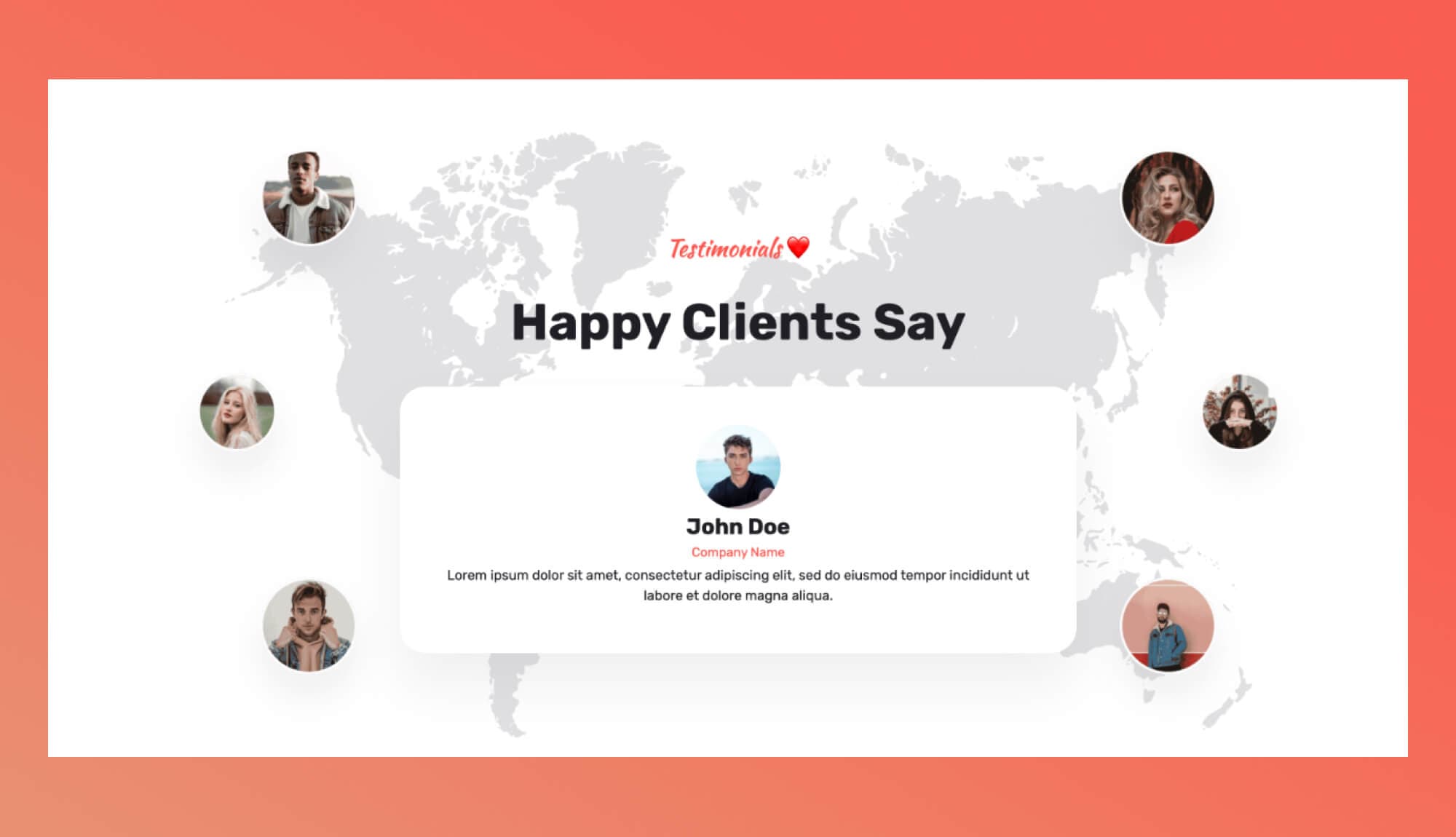 Michiel Testimonial Section For Gutenberg Banner