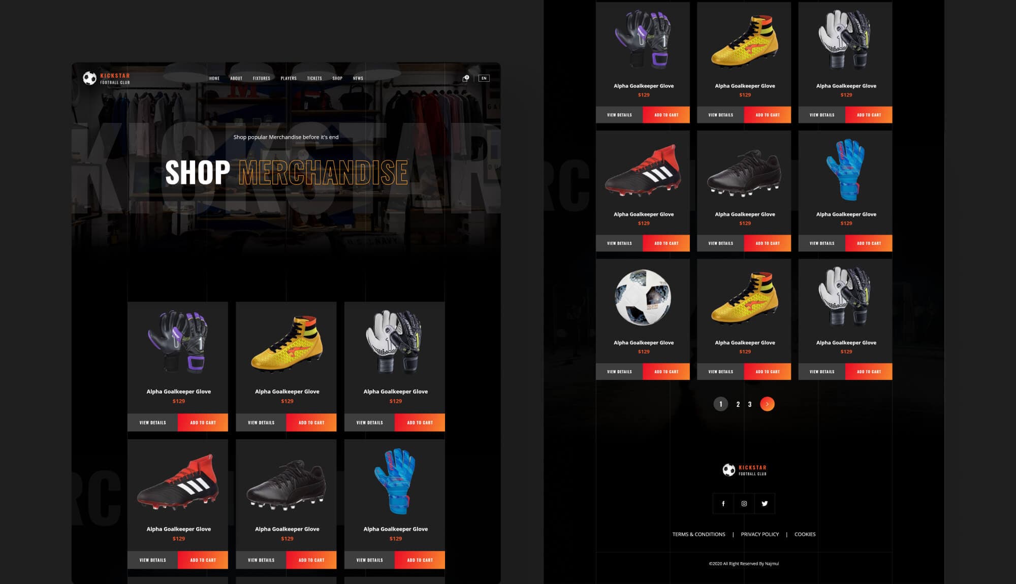 KickStar Shop Page Banner