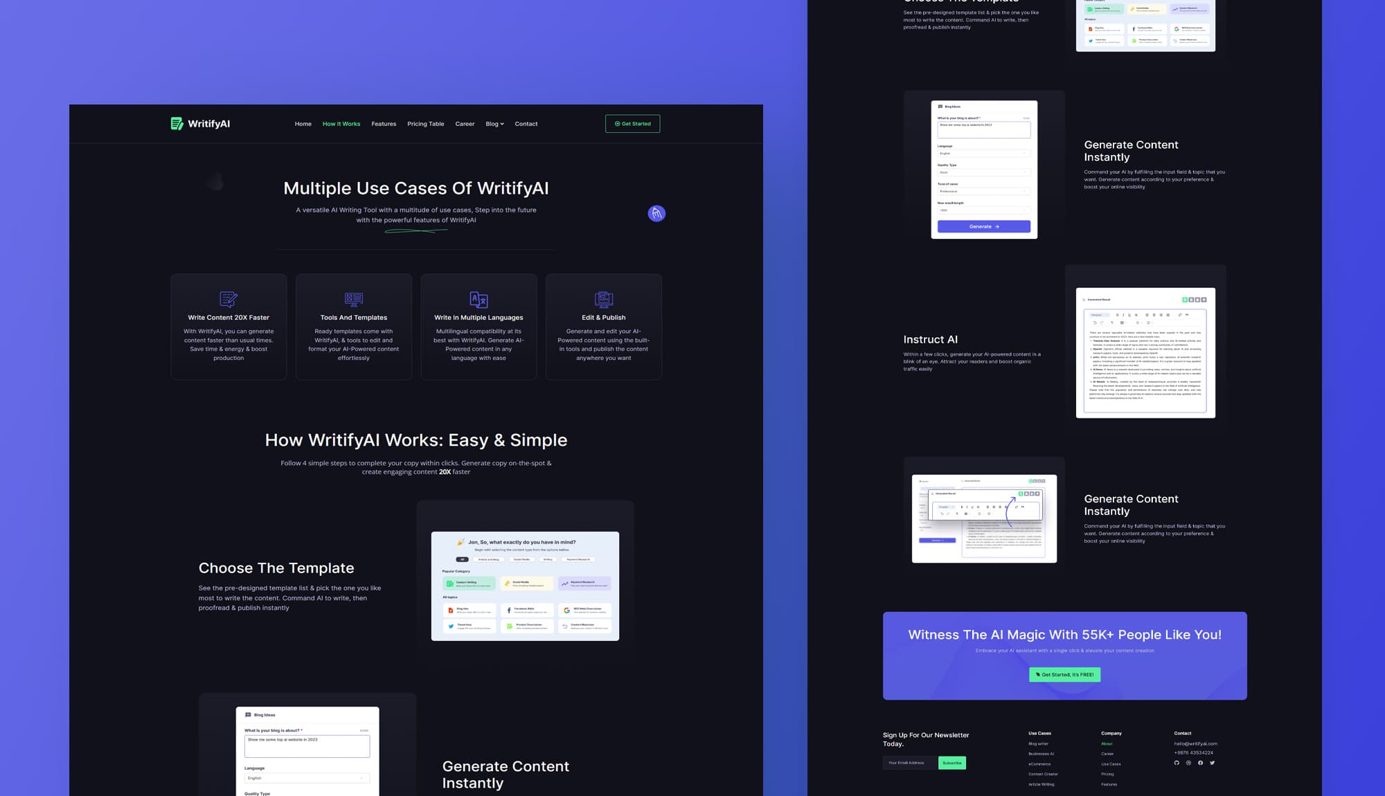 WritifyAi How It Works Page Banner