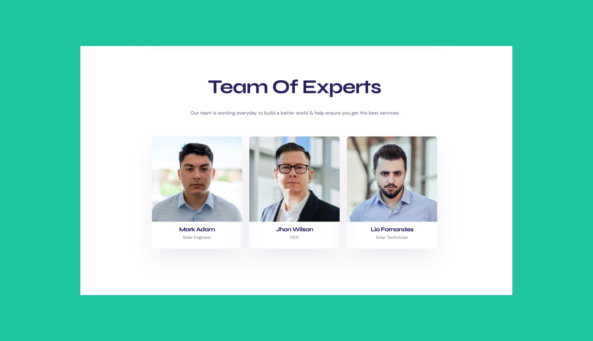 Solar Spark Team Section Banner