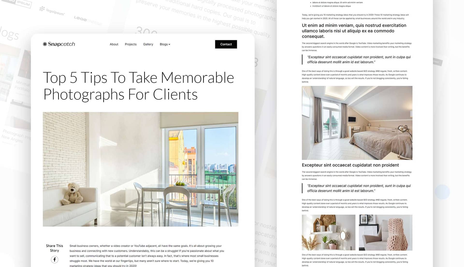 Snapcatch Single Post Page By Templately