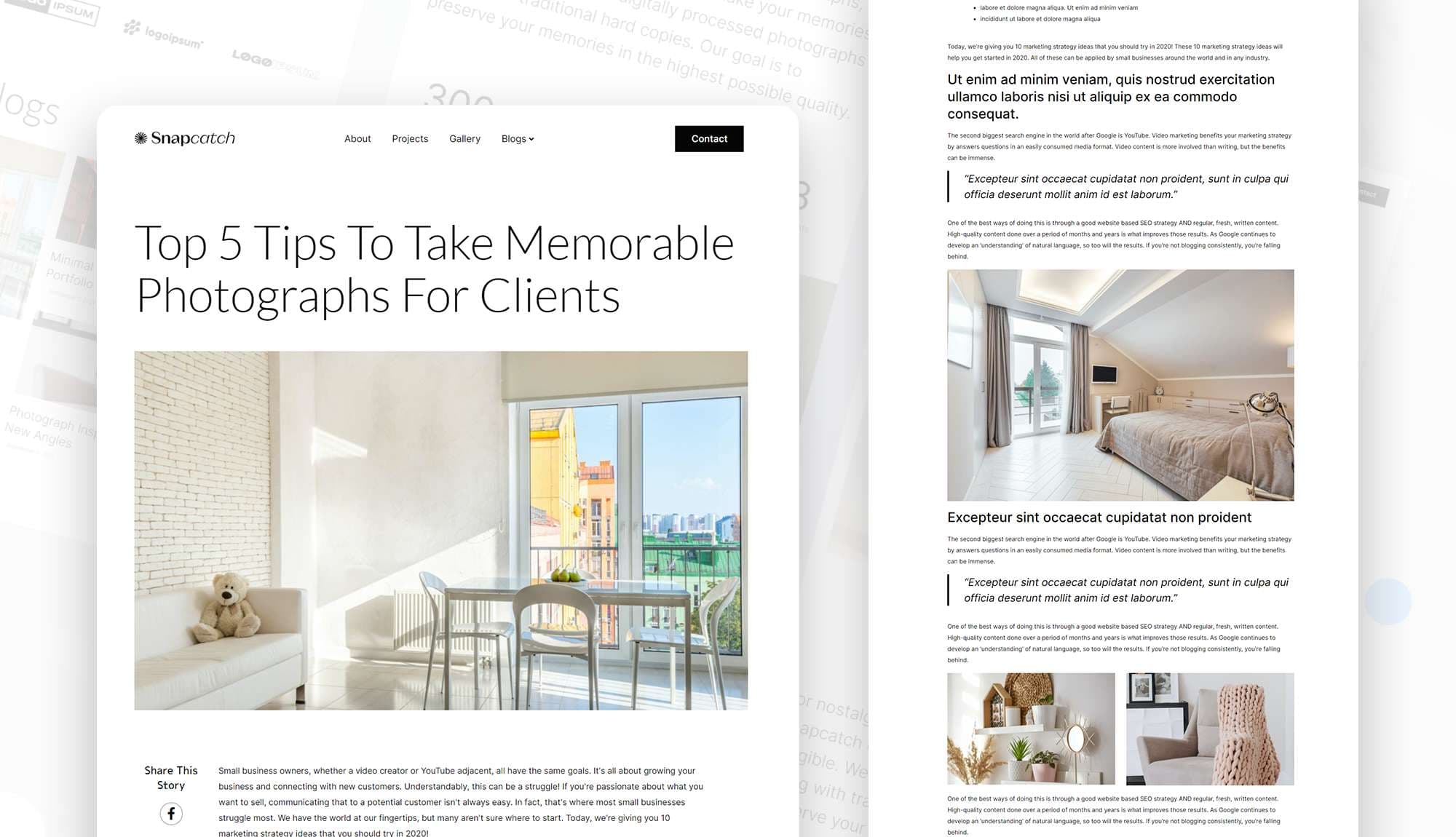 Snapcatch Single Post Page By Templately