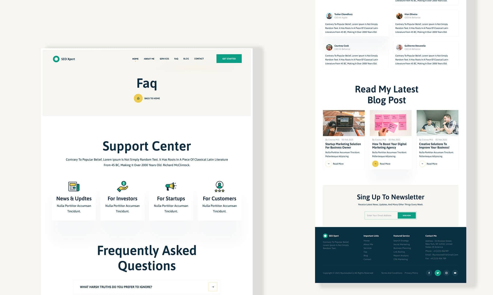 SEO Xpert FAQ Page By Templately