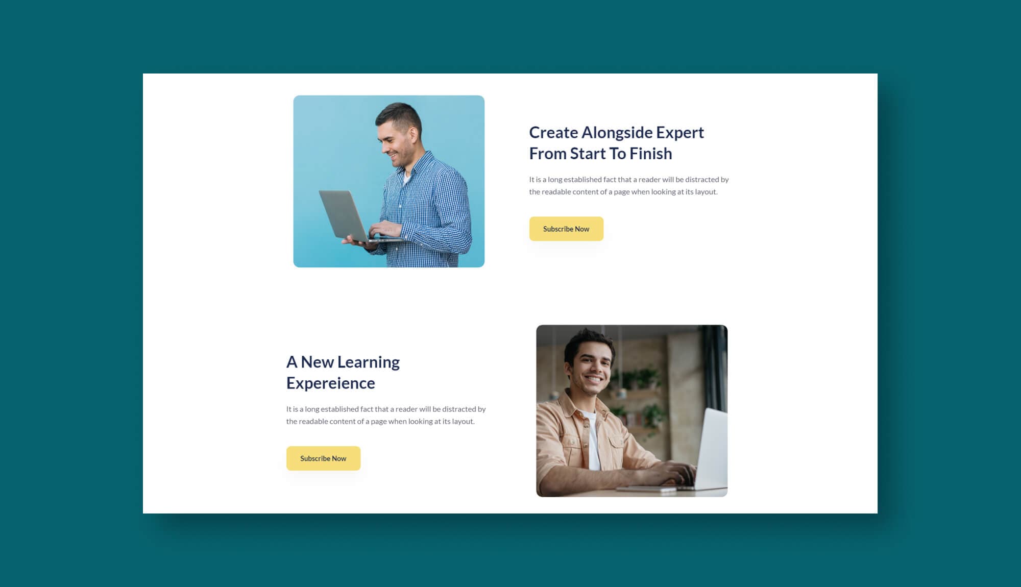 CoLearning Learning Experience Section For Gutenberg Banner