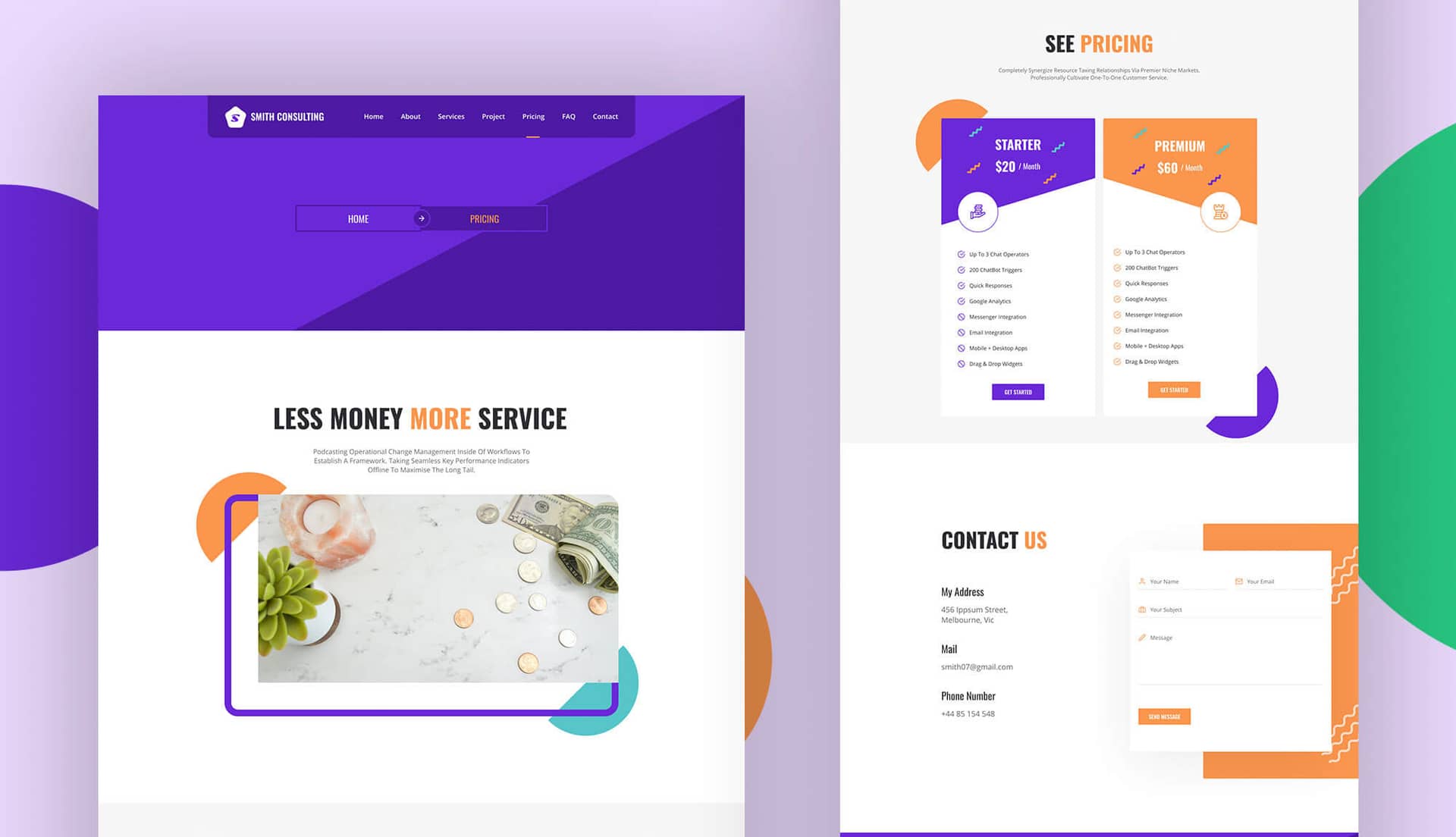 Smith Consulting Pricing Page By Templately