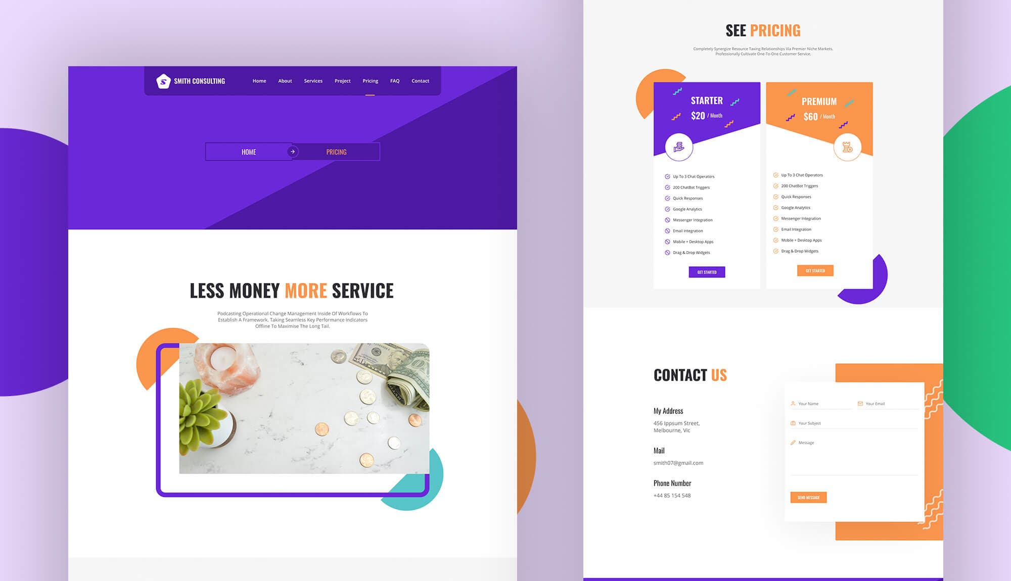 Smith Consulting Pricing Page Banner
