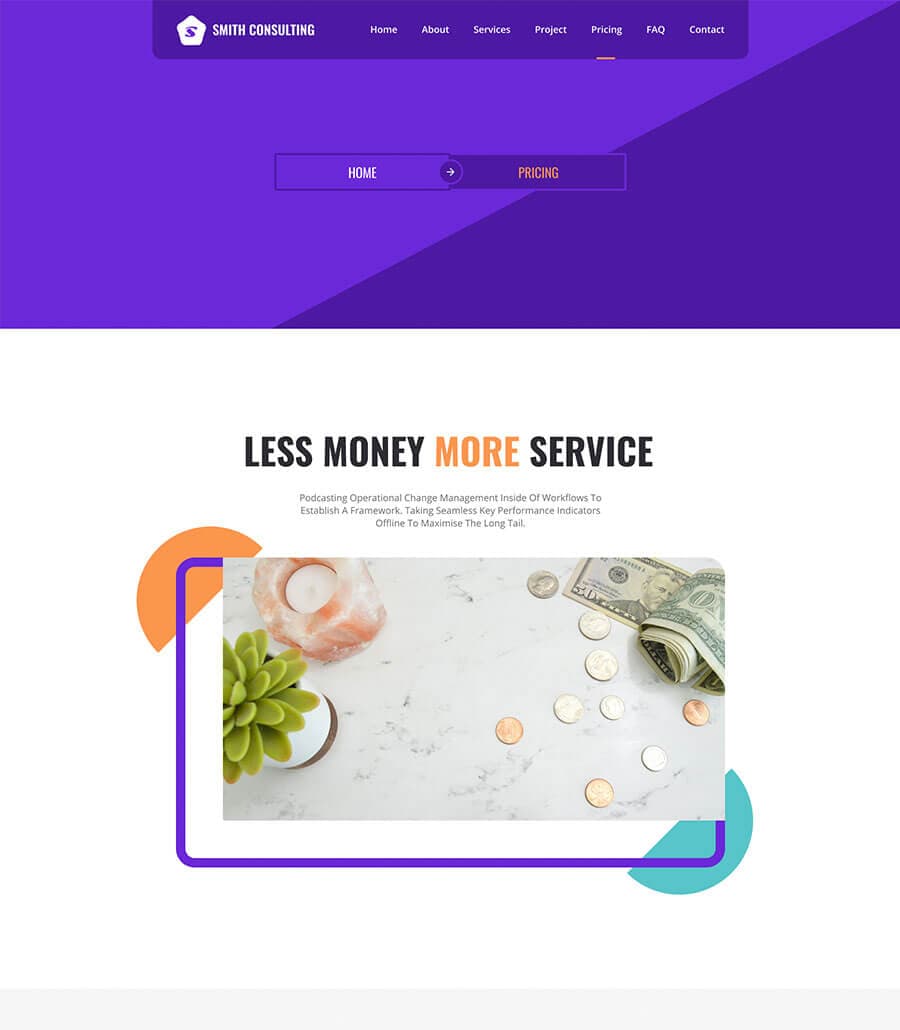 Smith Consulting Pricing Page thumbnail