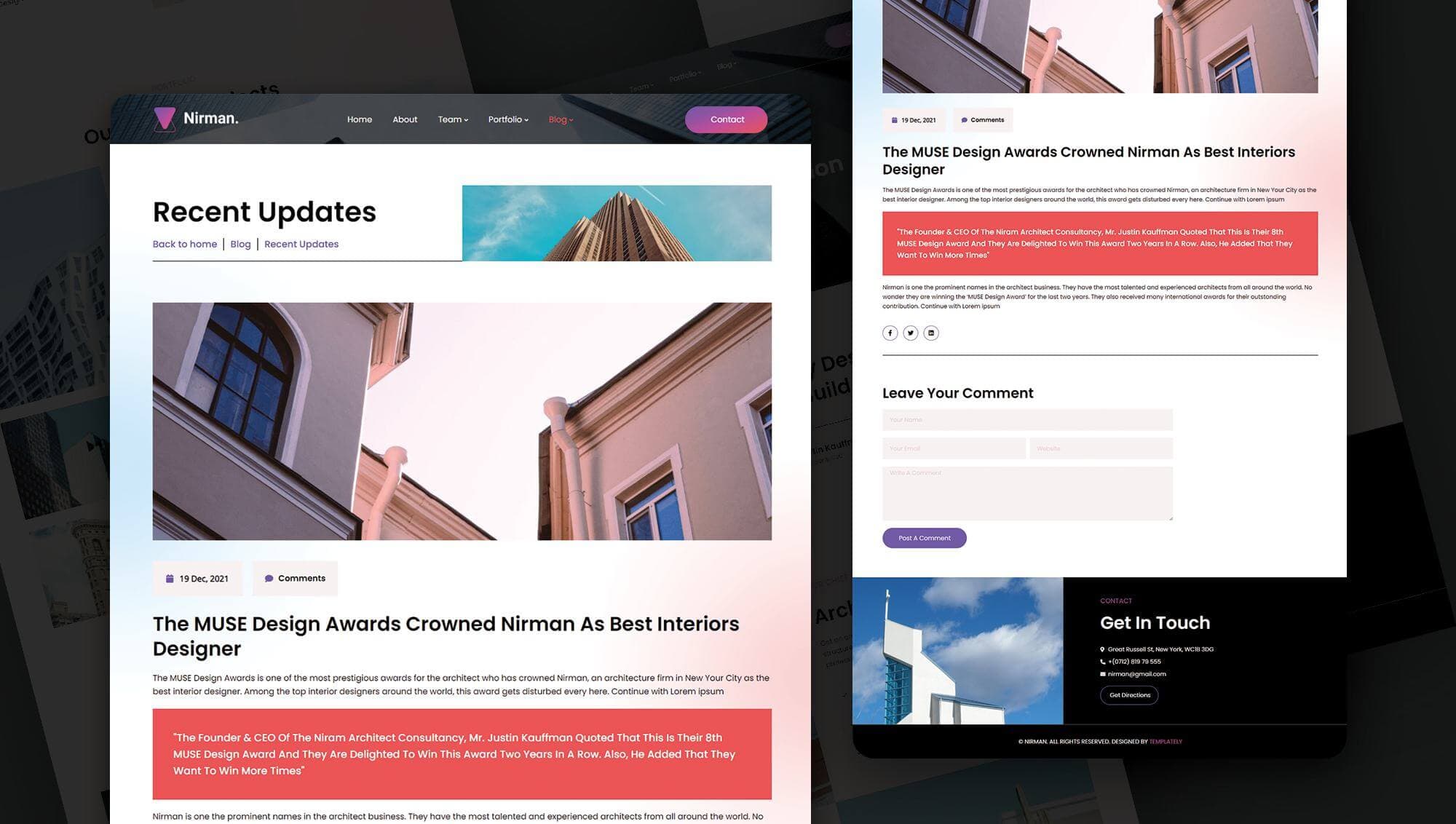 Nirman Single Post Page Banner