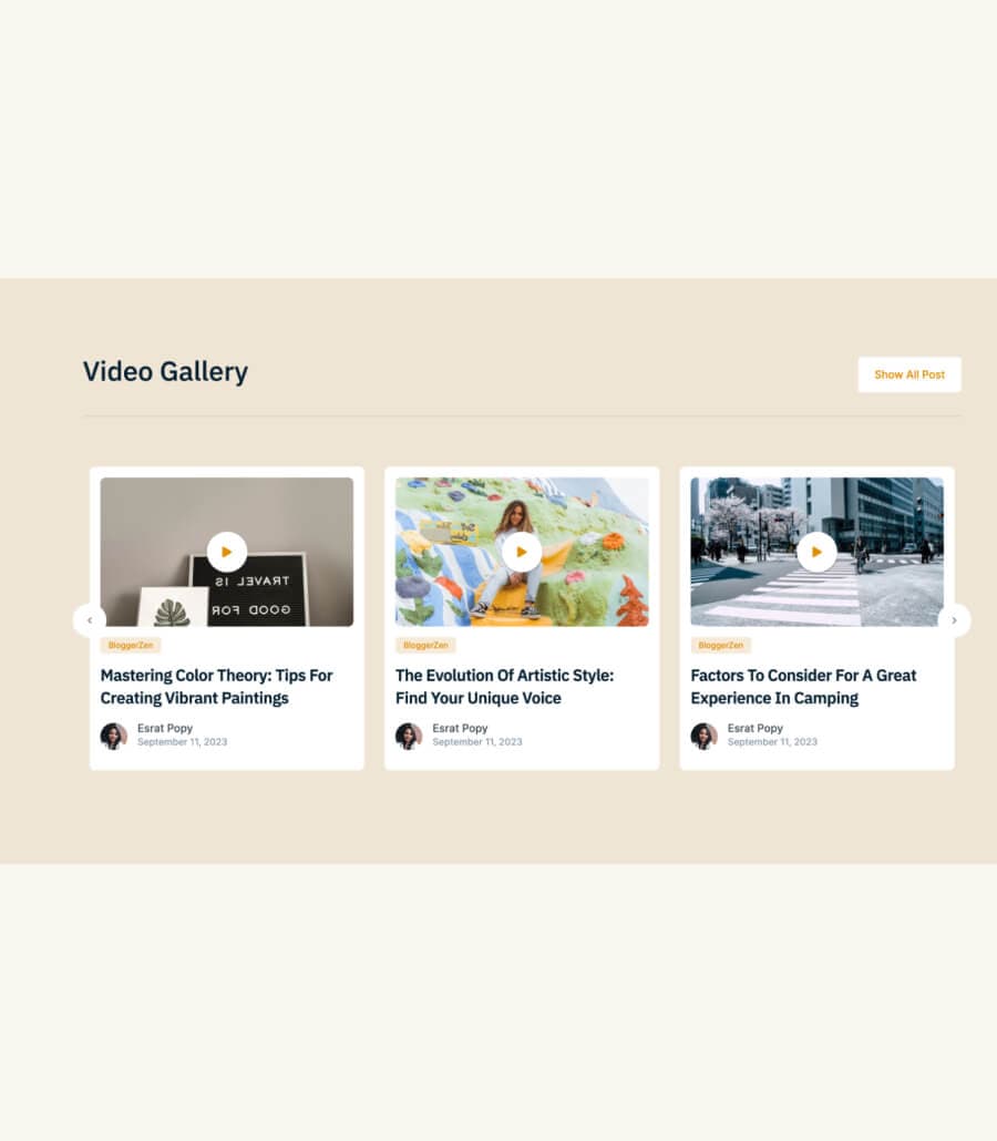 BloggerZen Post Slider Section thumbnail