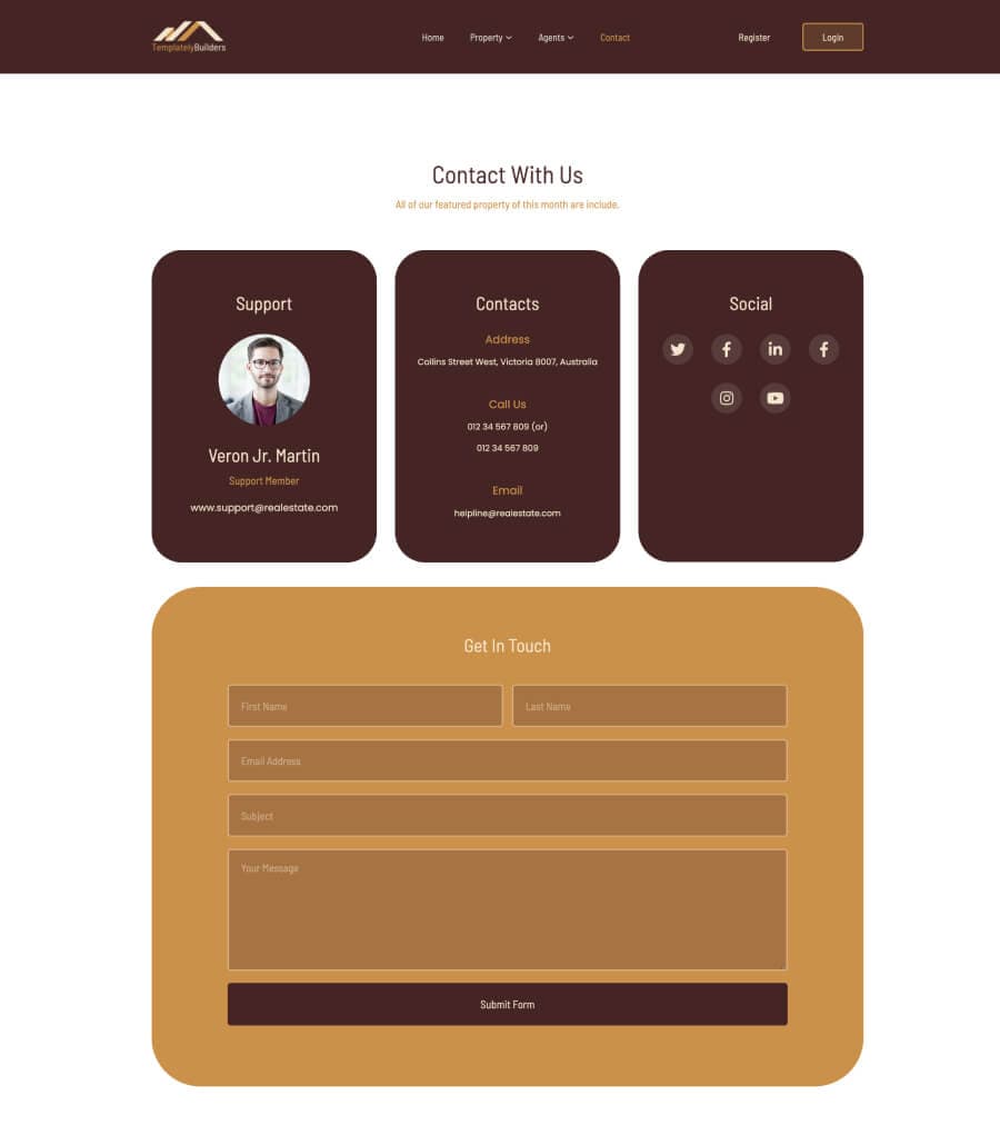 TemplatelyBuilders Contact Page For Gutenberg thumbnail