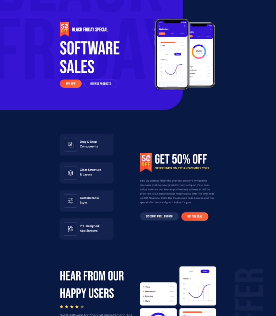 FlashFriday - Black Friday Landing Page For Gutenberg thumbnail