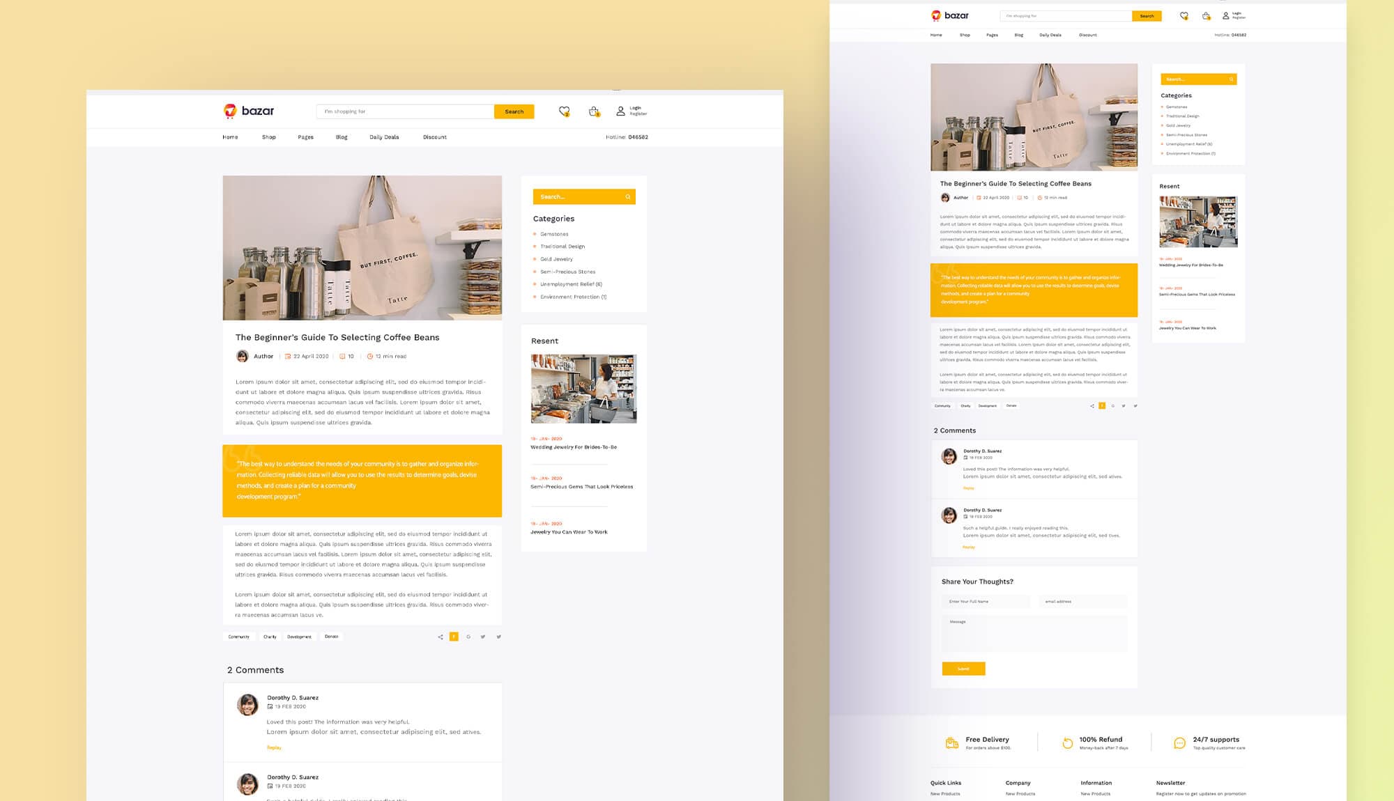 Bazar Blog Details Page Banner