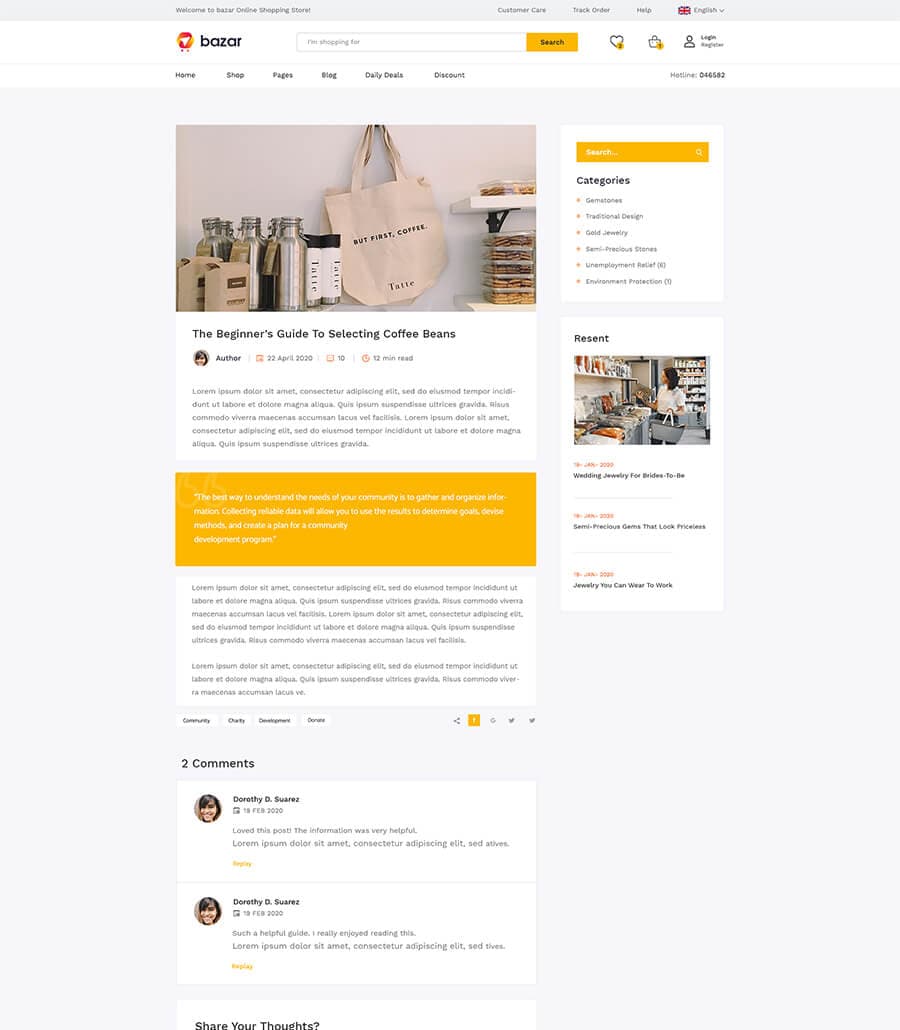 Bazar Blog Details Page thumbnail